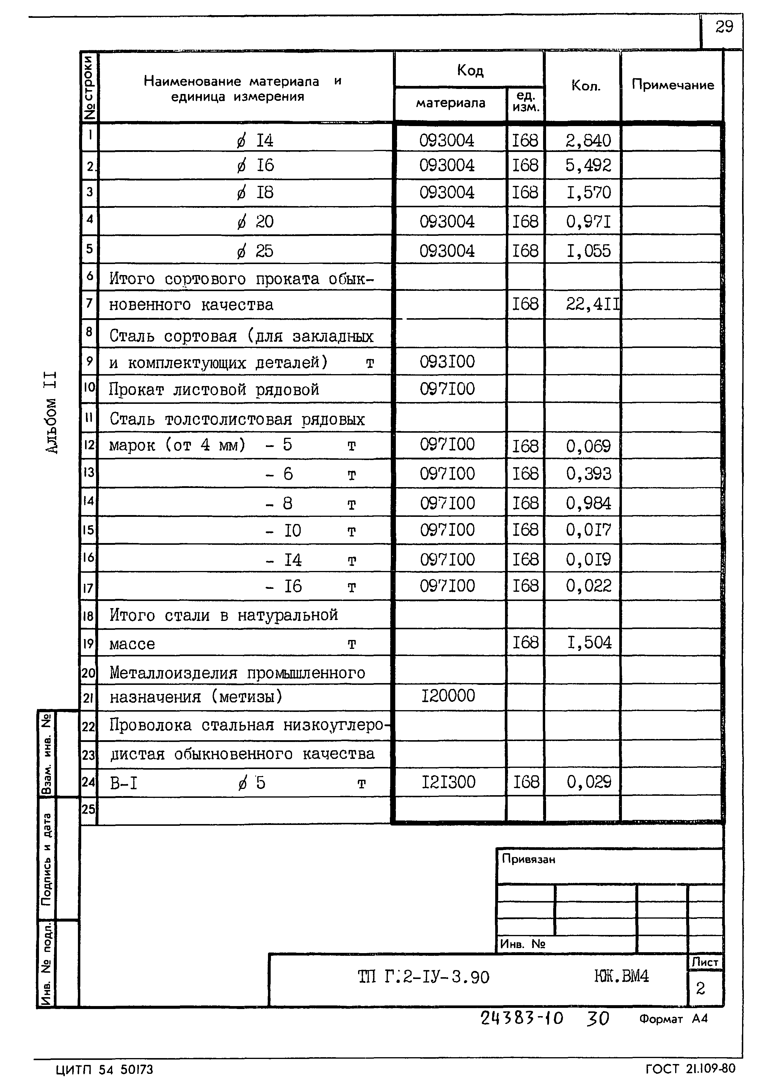 Типовой проект Г.2-IV-3.90