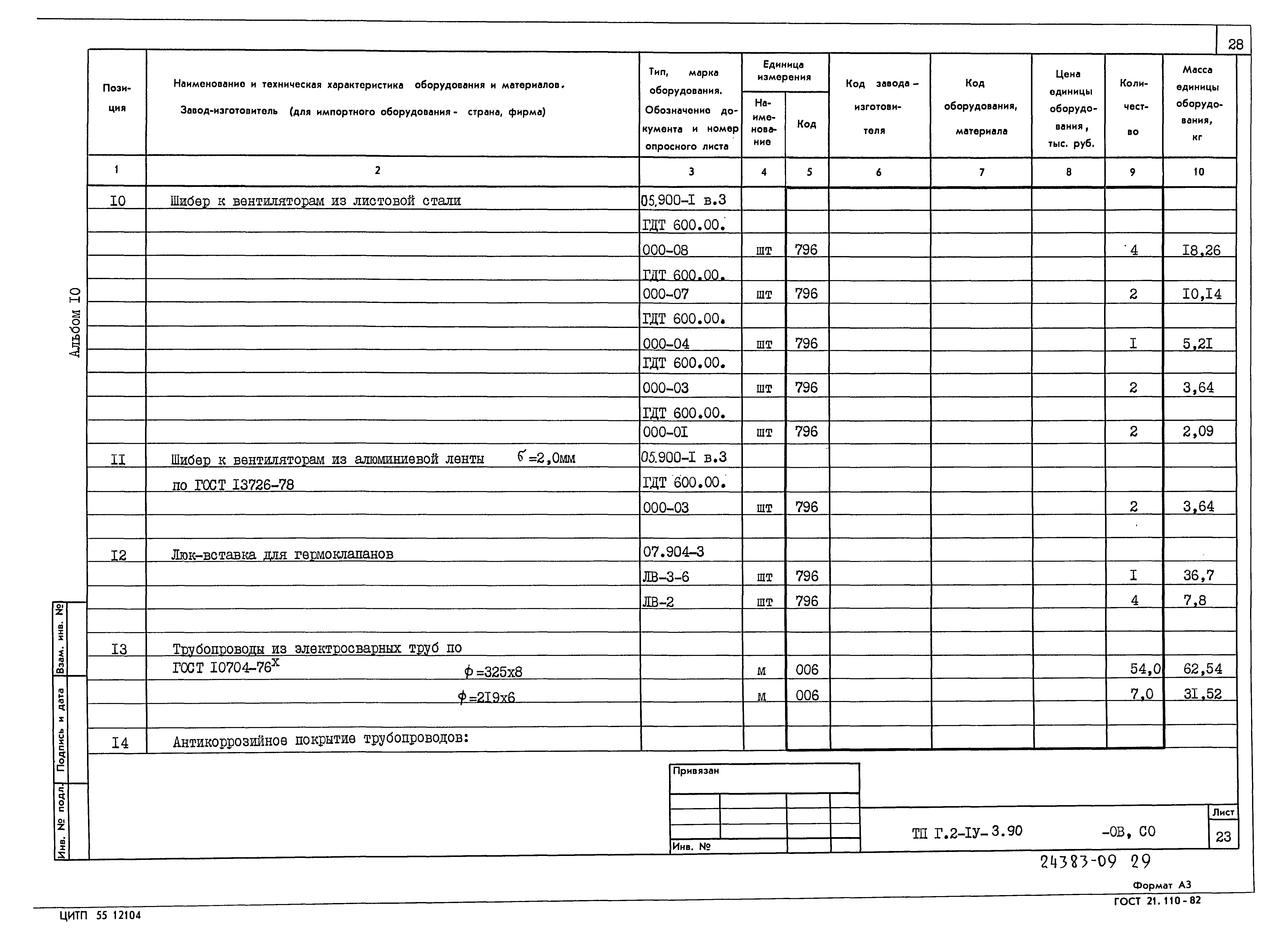 Типовой проект Г.2-IV-3.90