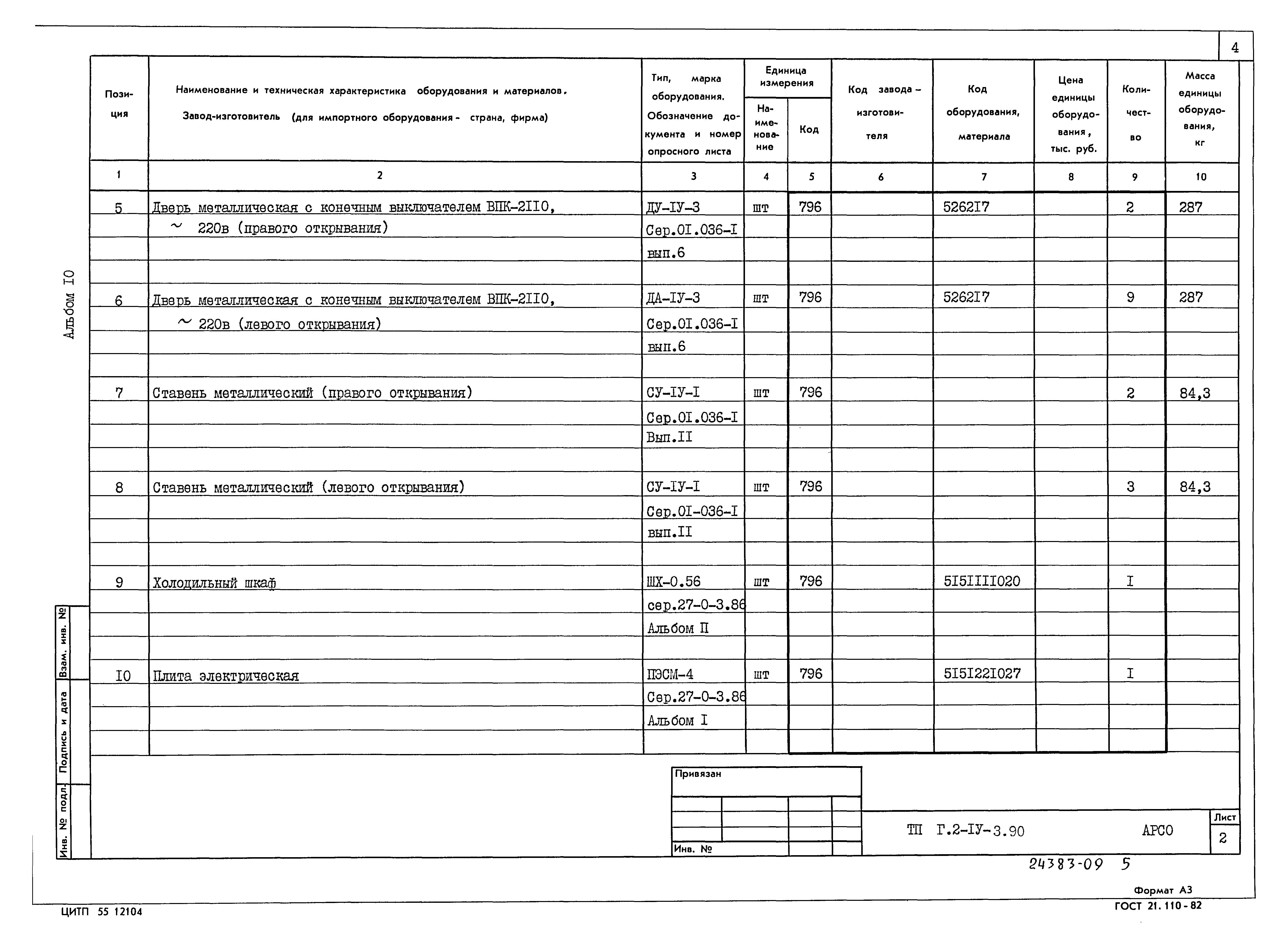 Типовой проект Г.2-IV-3.90