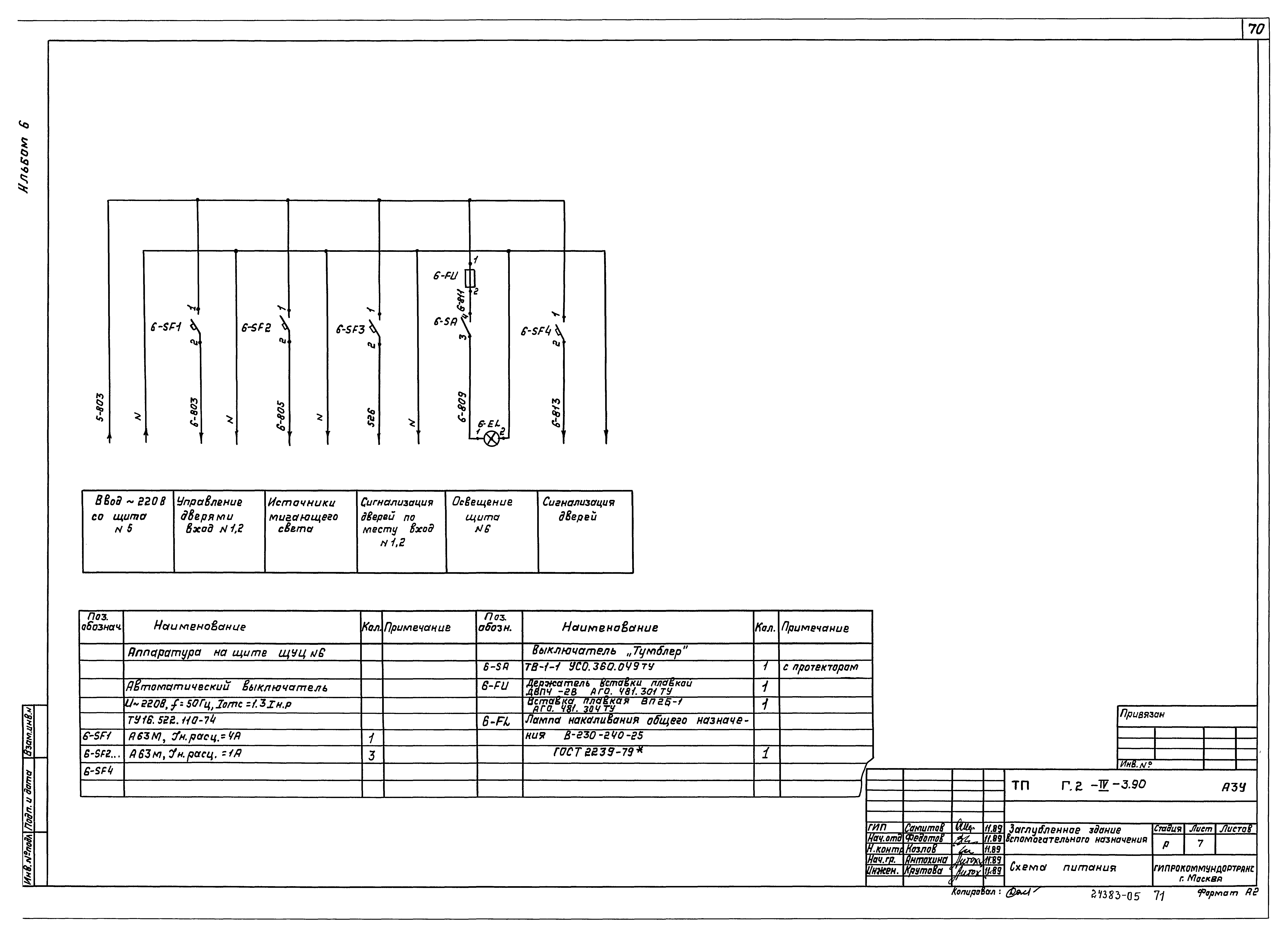 Типовой проект Г.2-IV-3.90