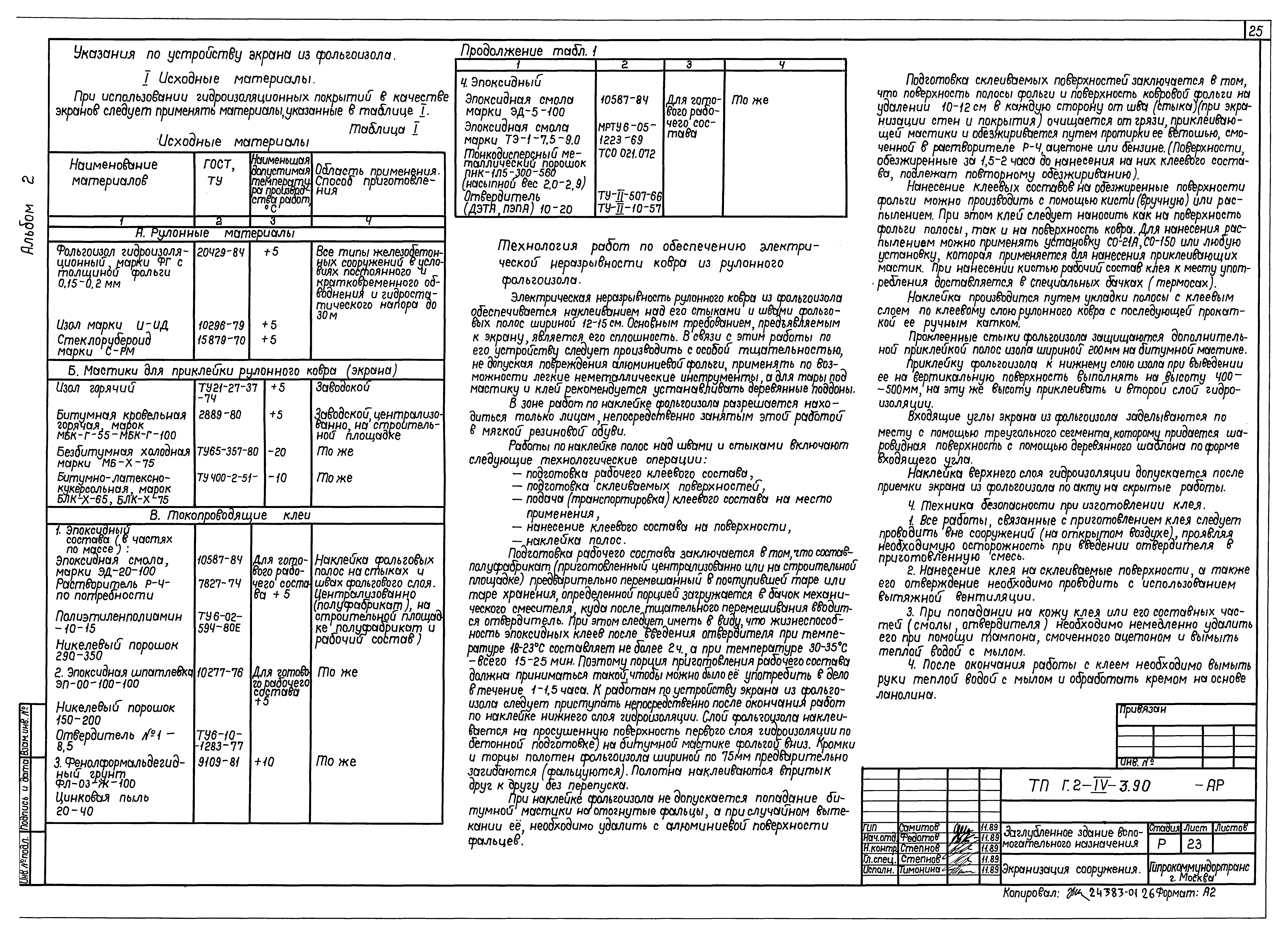 Типовой проект Г.2-IV-3.90