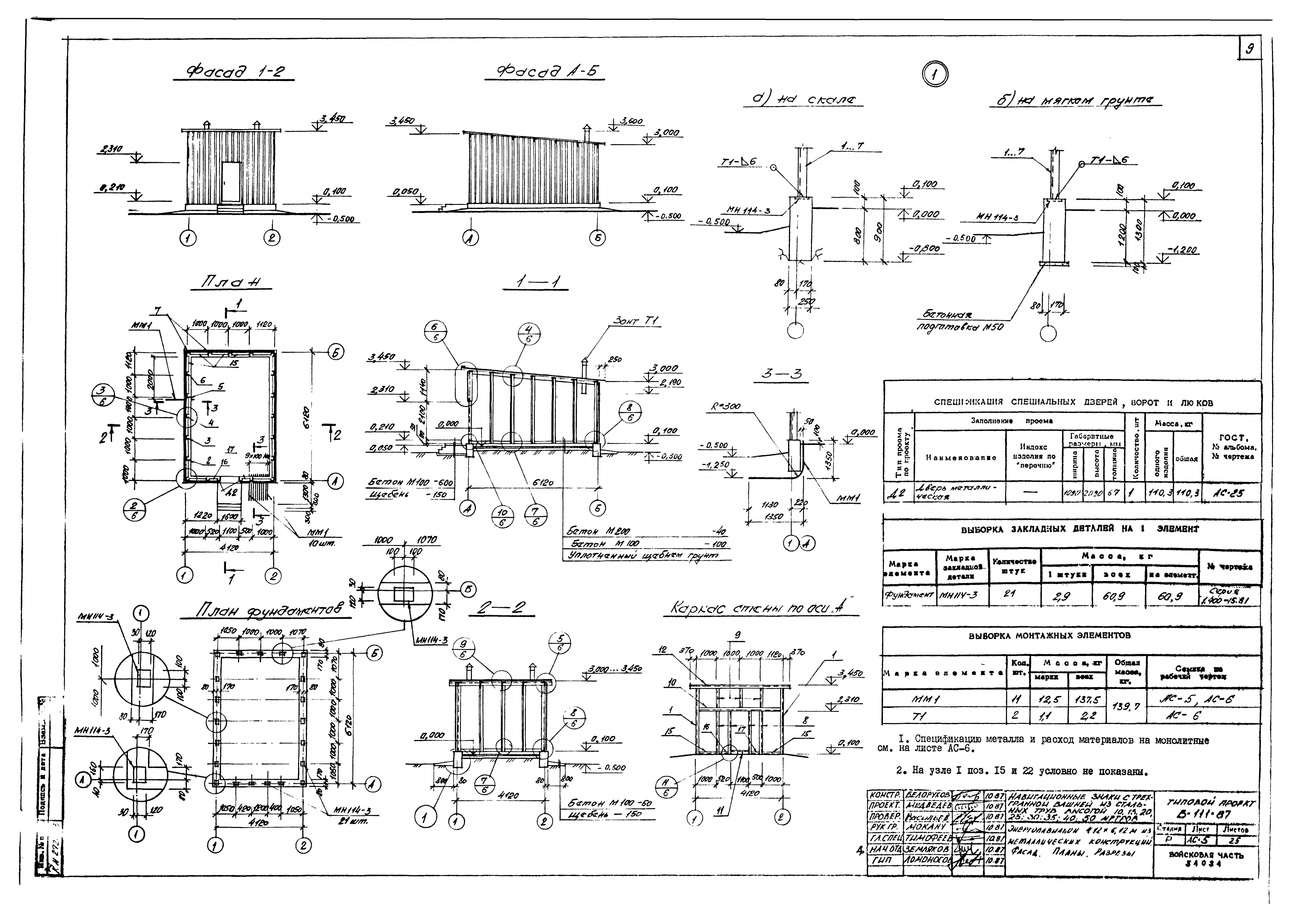 Типовой проект Б-111-87