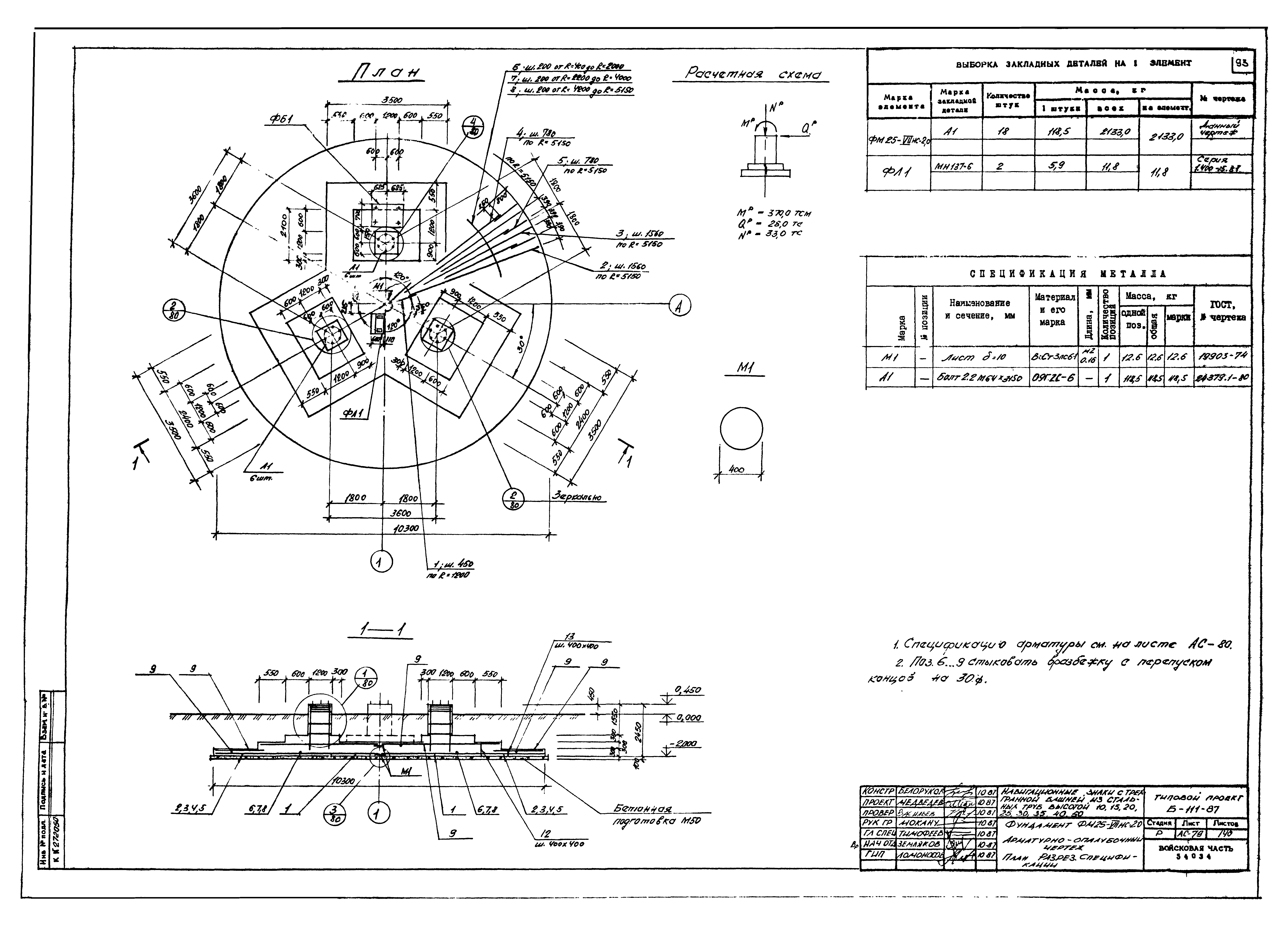 Типовой проект Б-111-87