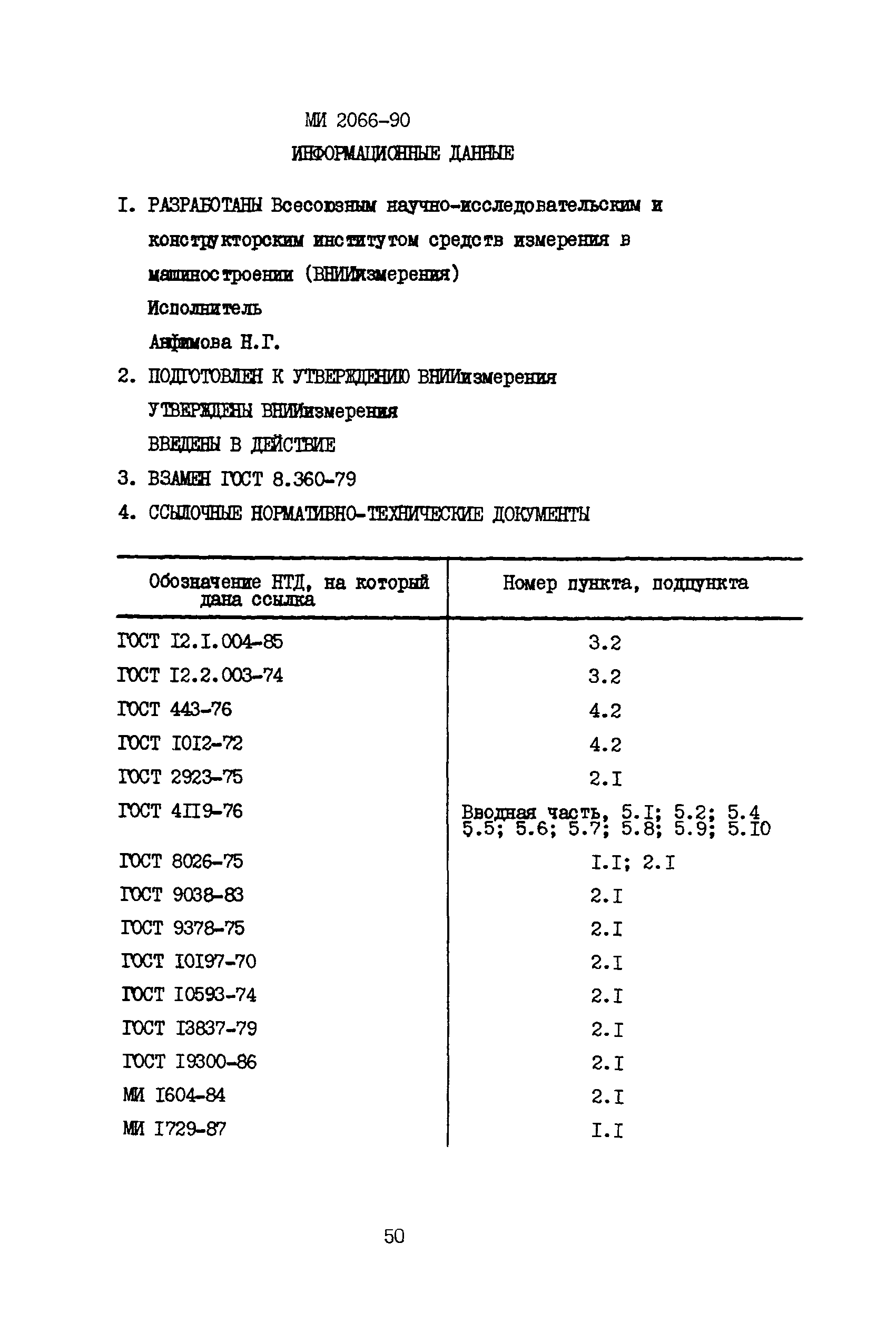 МИ 2066-90