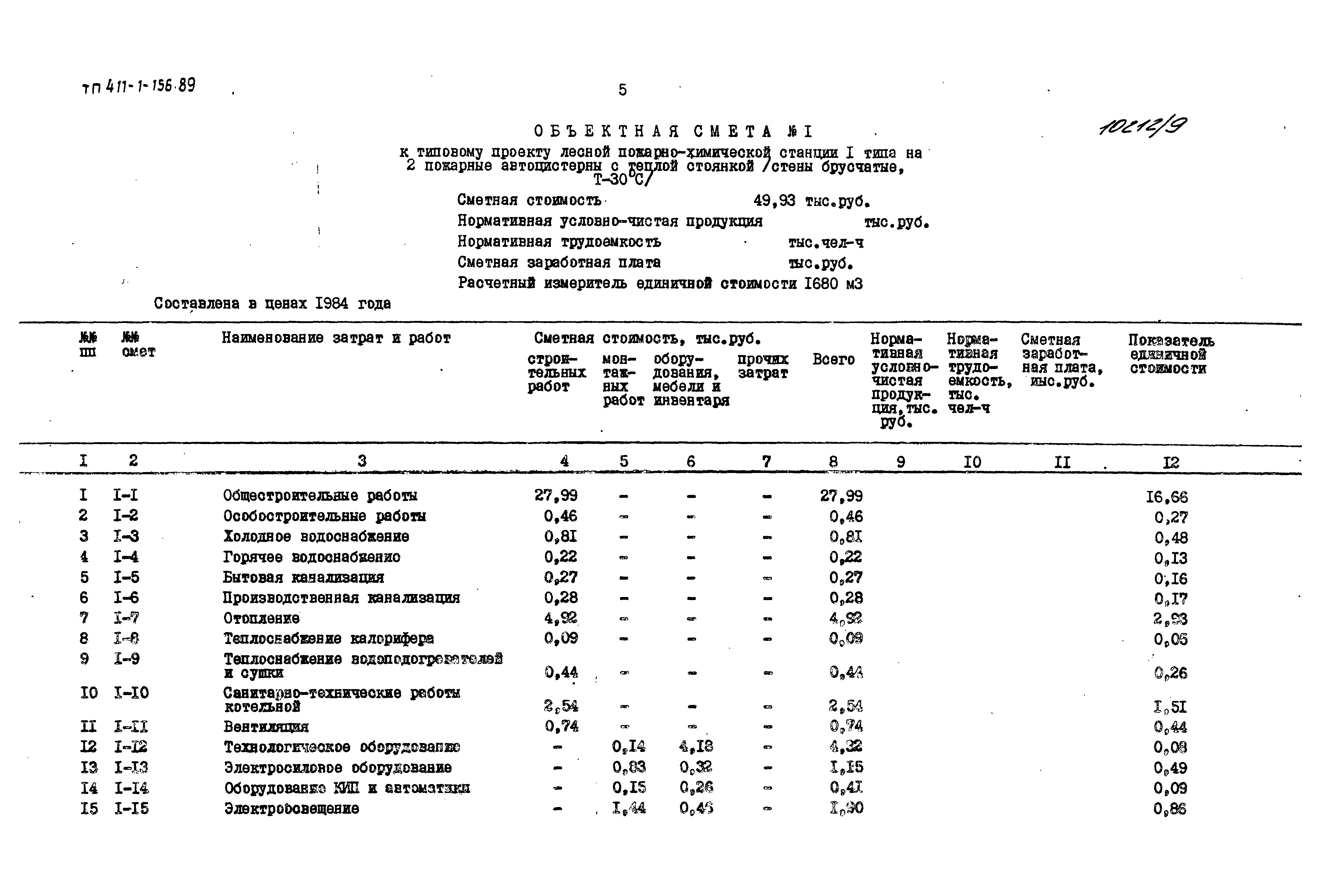 Типовой проект 411-1-156.89