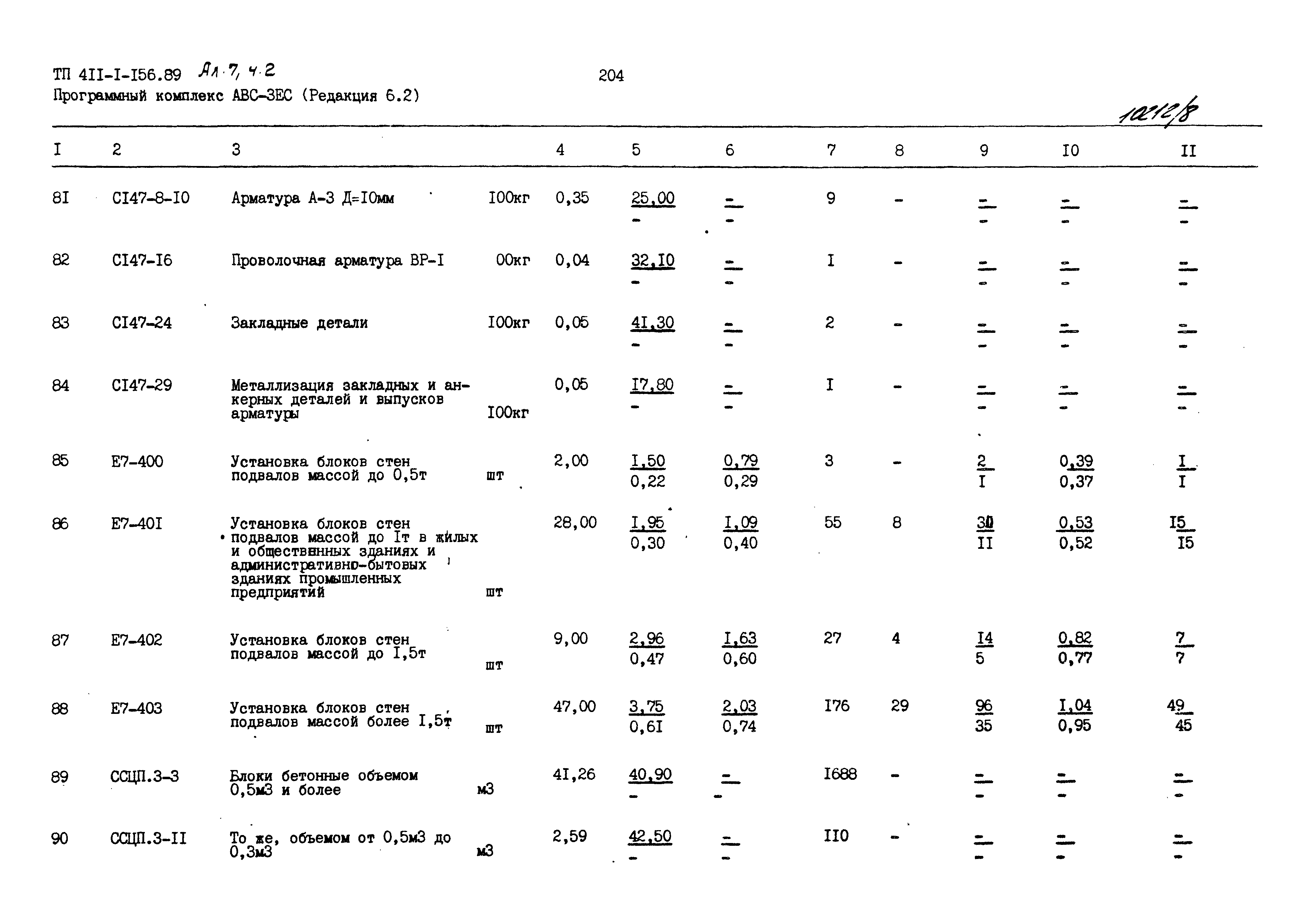 Типовой проект 411-1-156.89