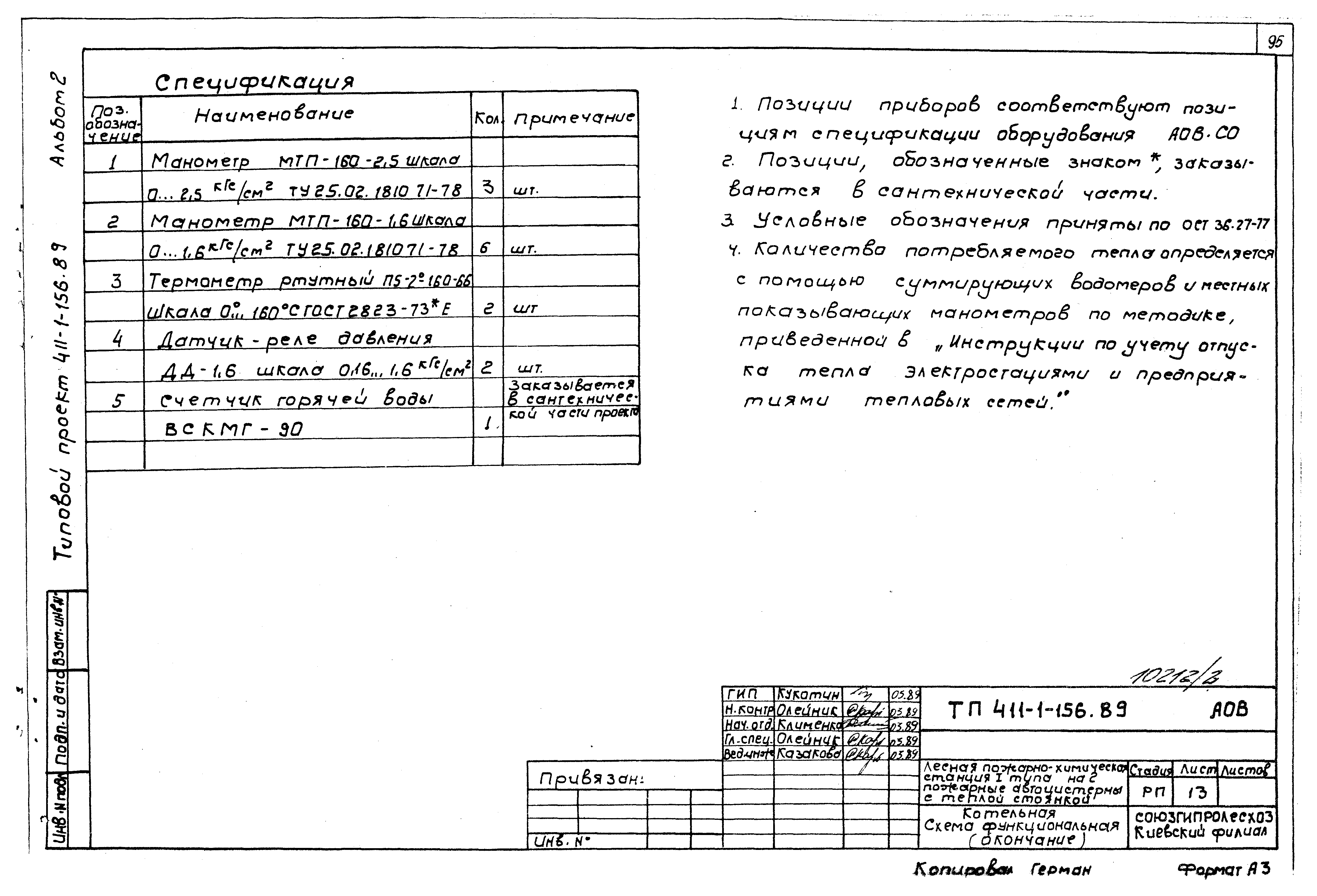 Типовой проект 411-1-156.89