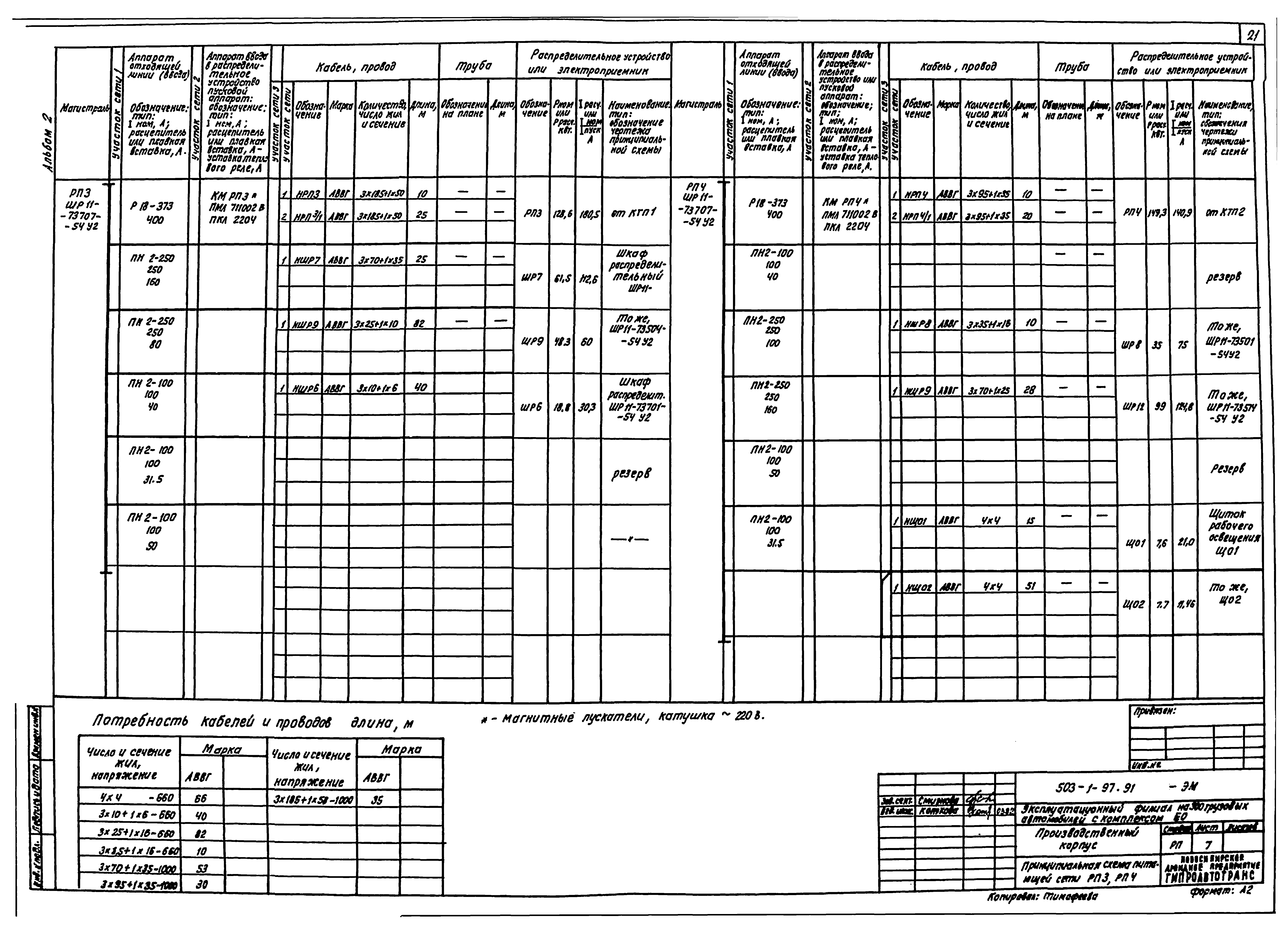 Типовой проект 503-1-97.91