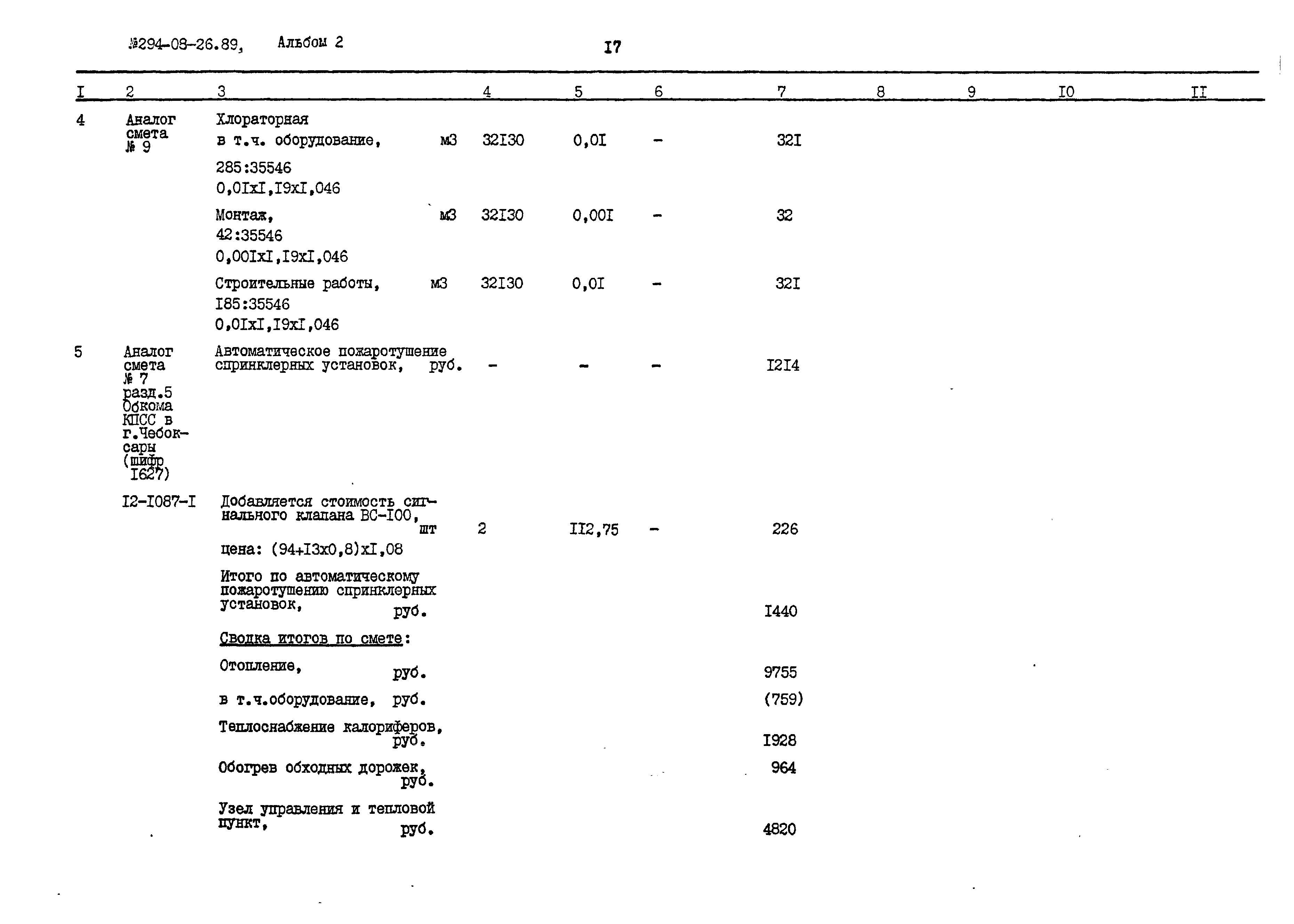 Типовые материалы для проектирования 294-08-26.89