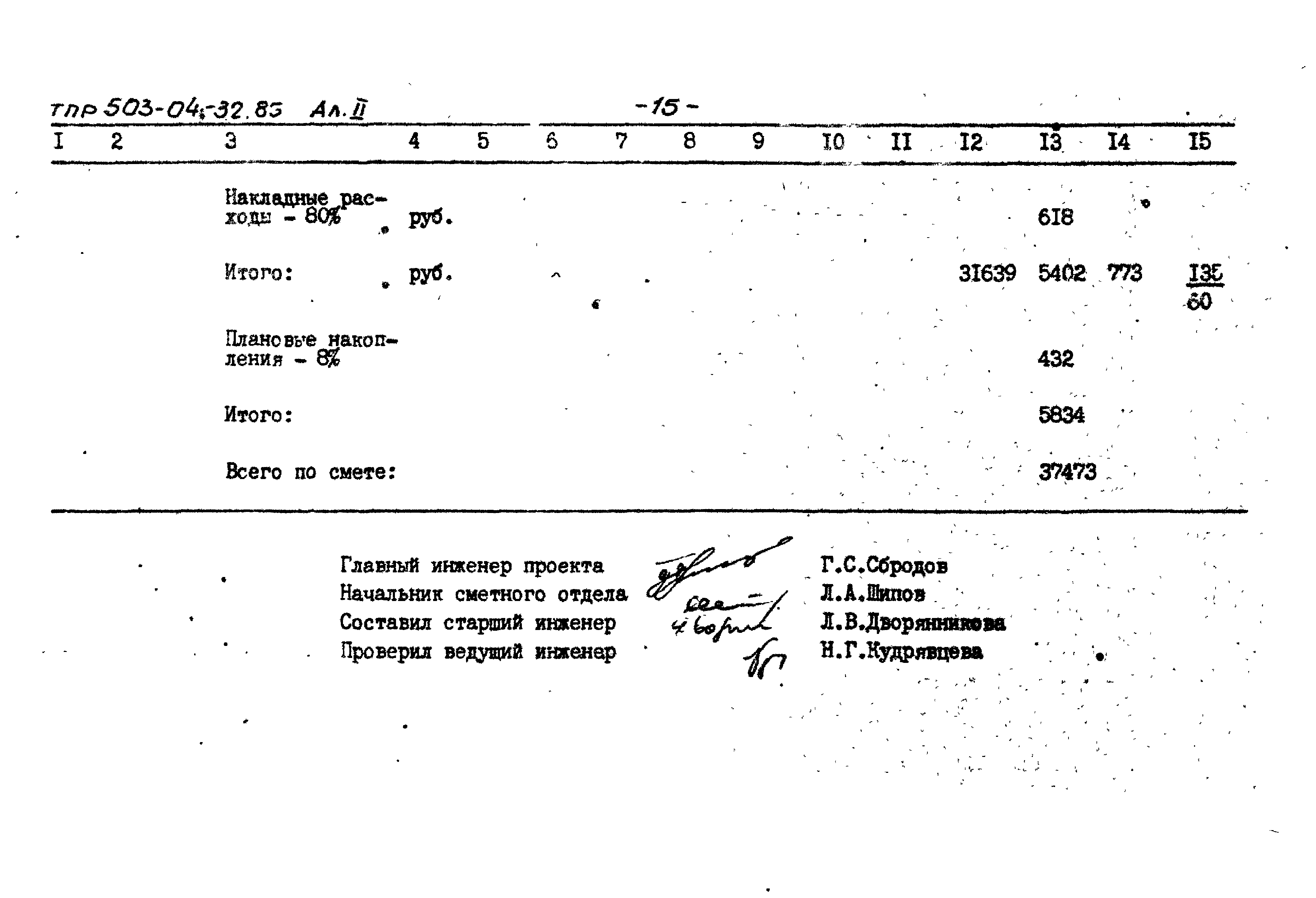 Типовые проектные решения 503-04-32.85