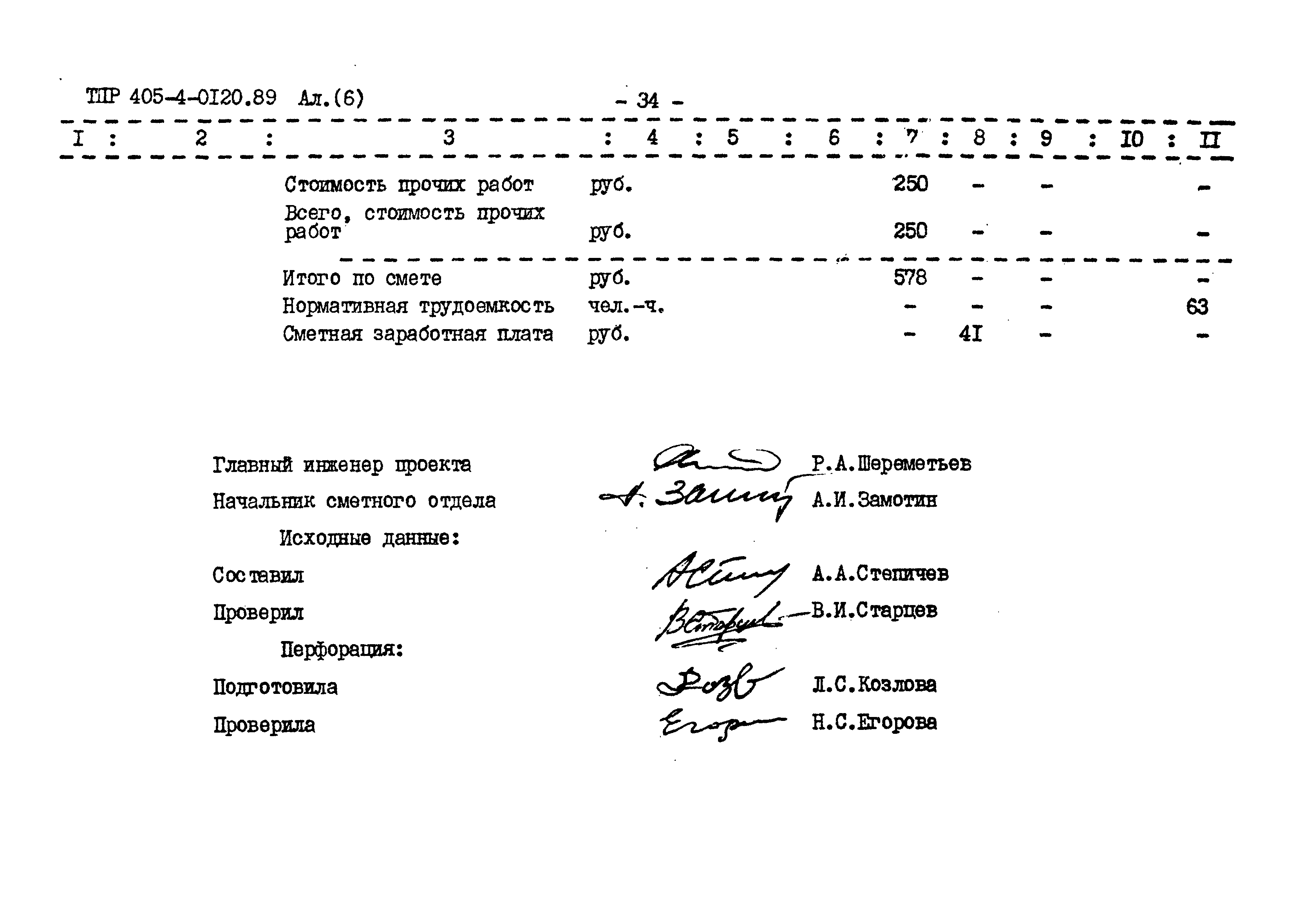 Типовые проектные решения 405-4-0120.89