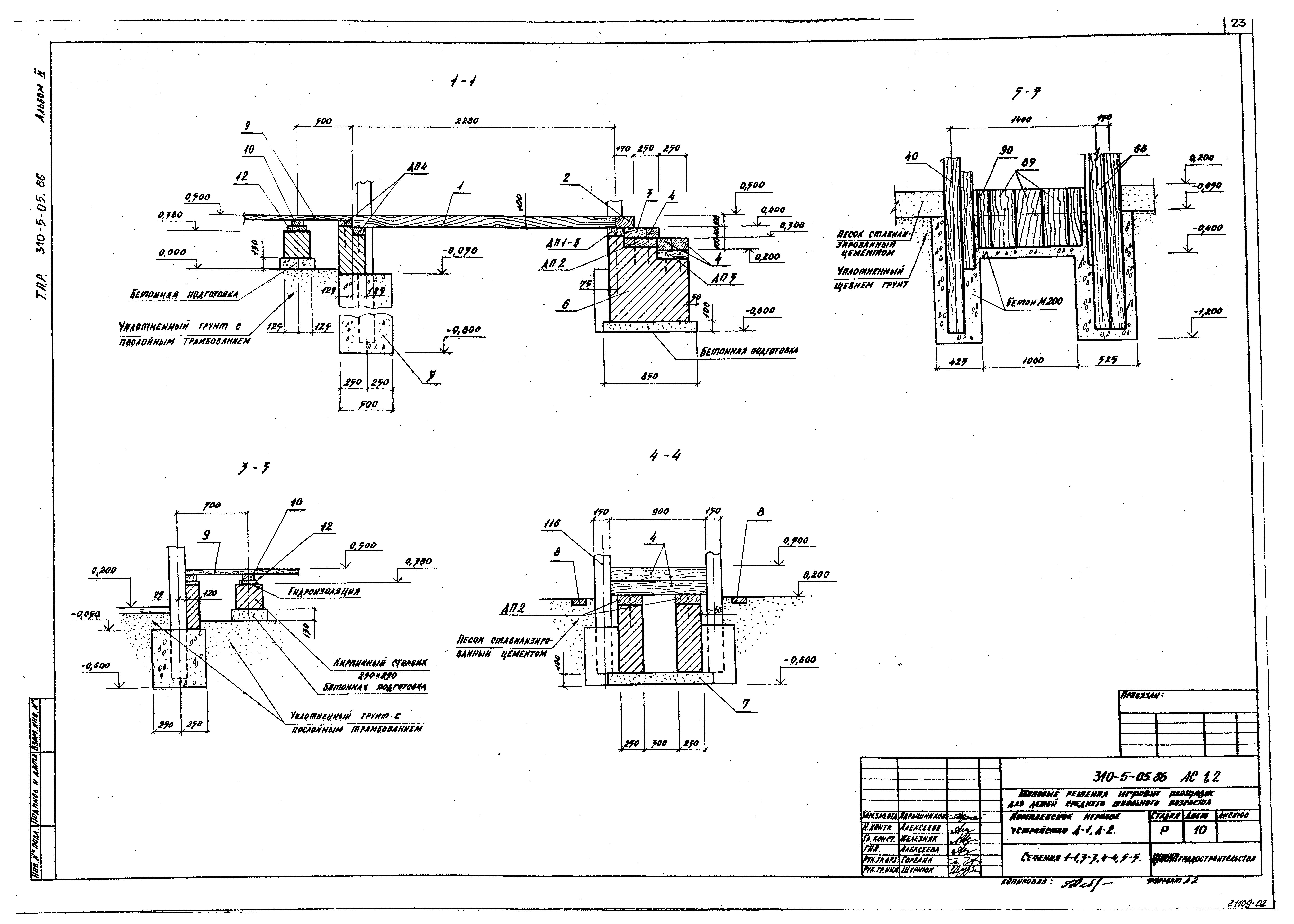 Типовые проектные решения 310-5-05.86