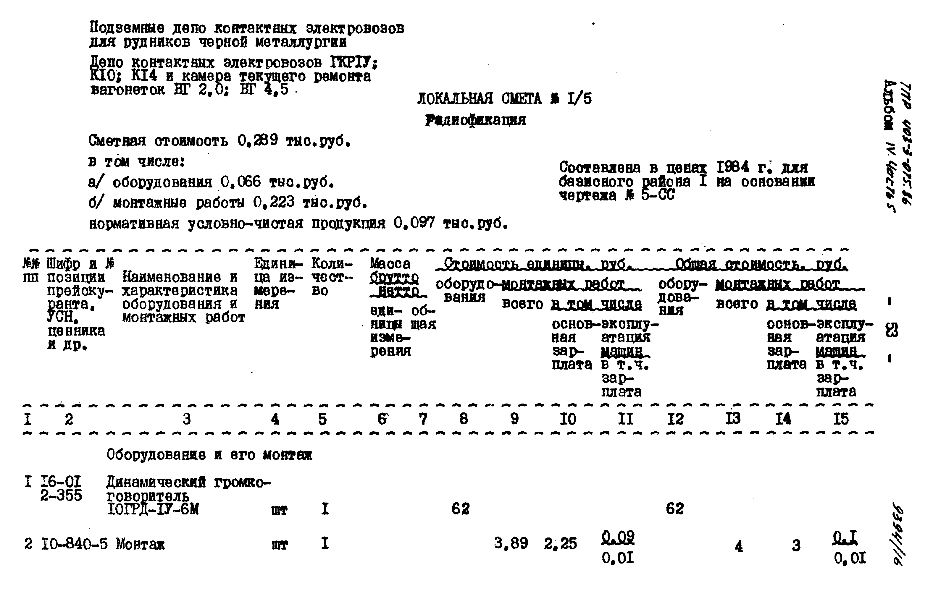 Типовые проектные решения 403-3-075.86