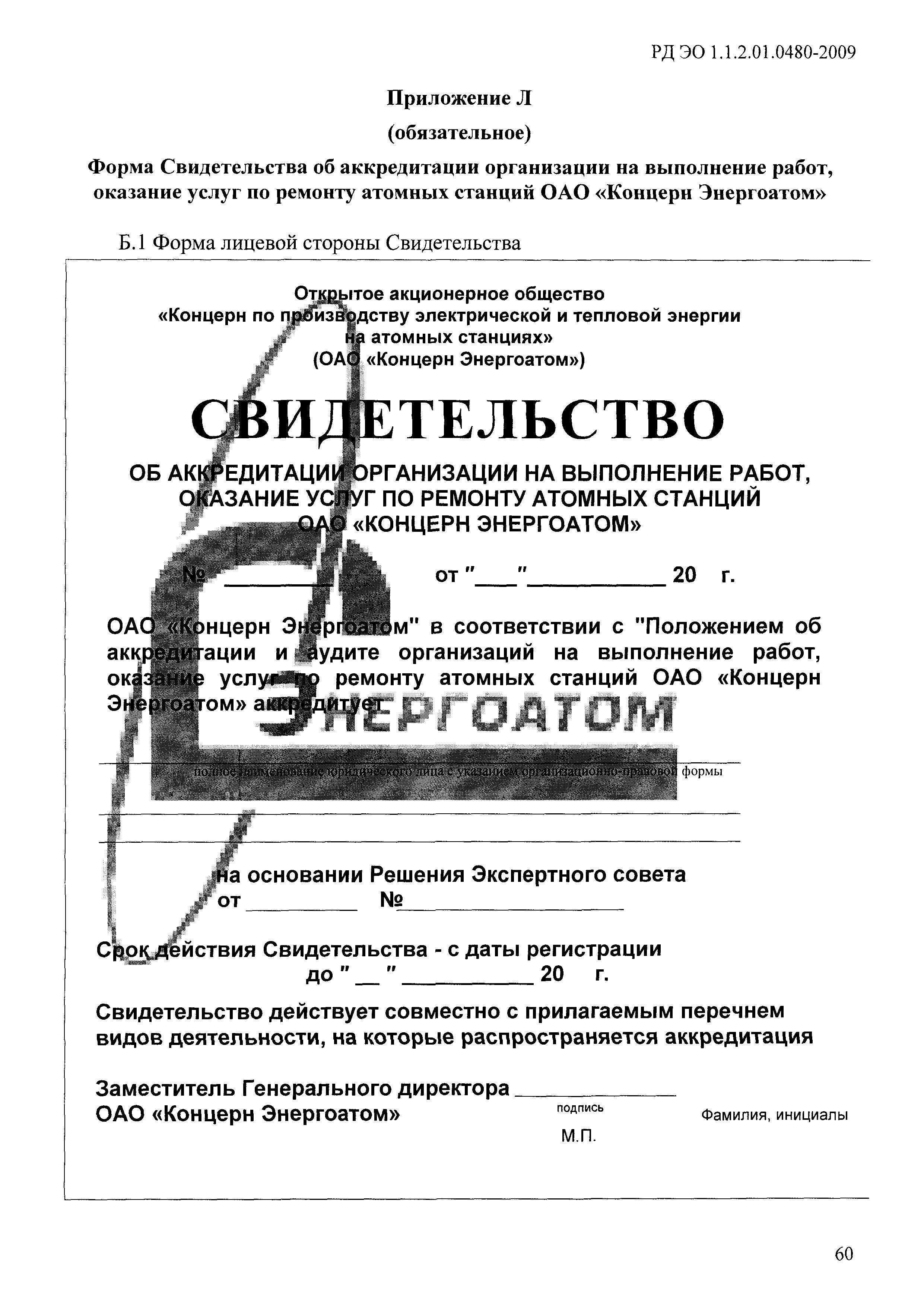 РД ЭО 1.1.2.01.0480-2009