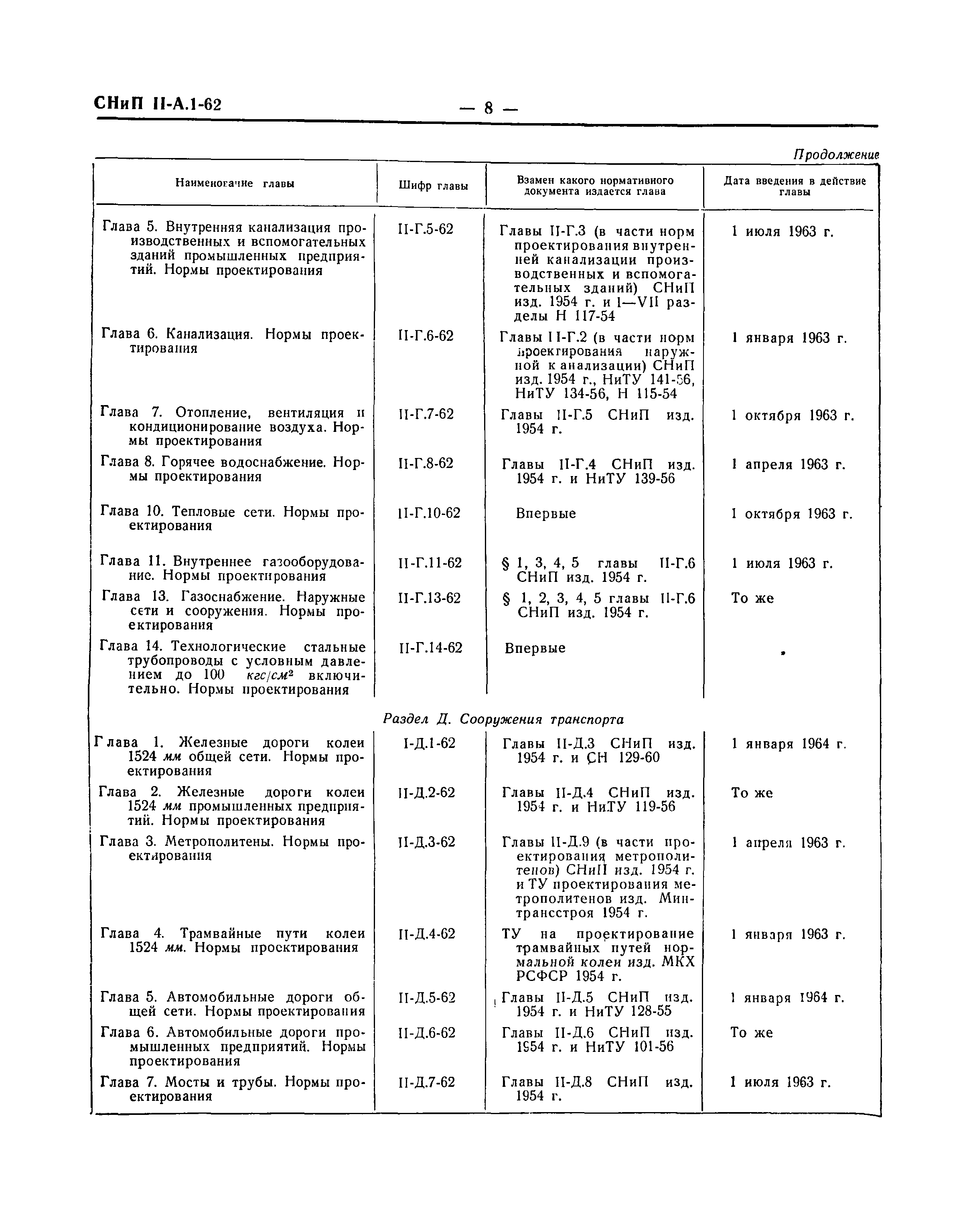 СНиП II-А.1-62