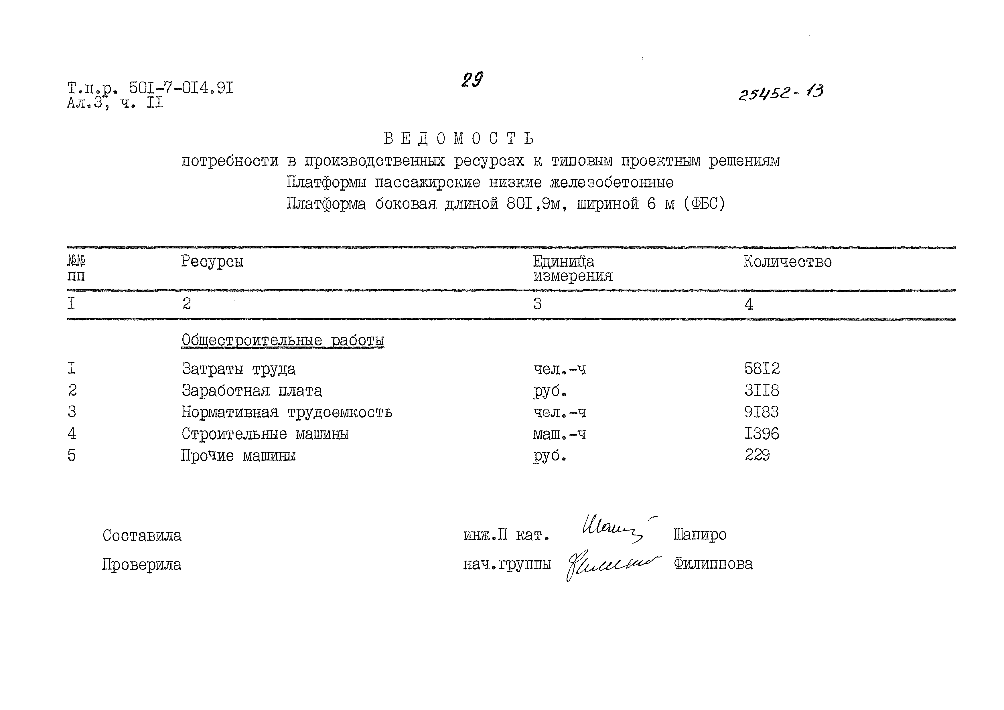 Типовые проектные решения 501-7-014.91