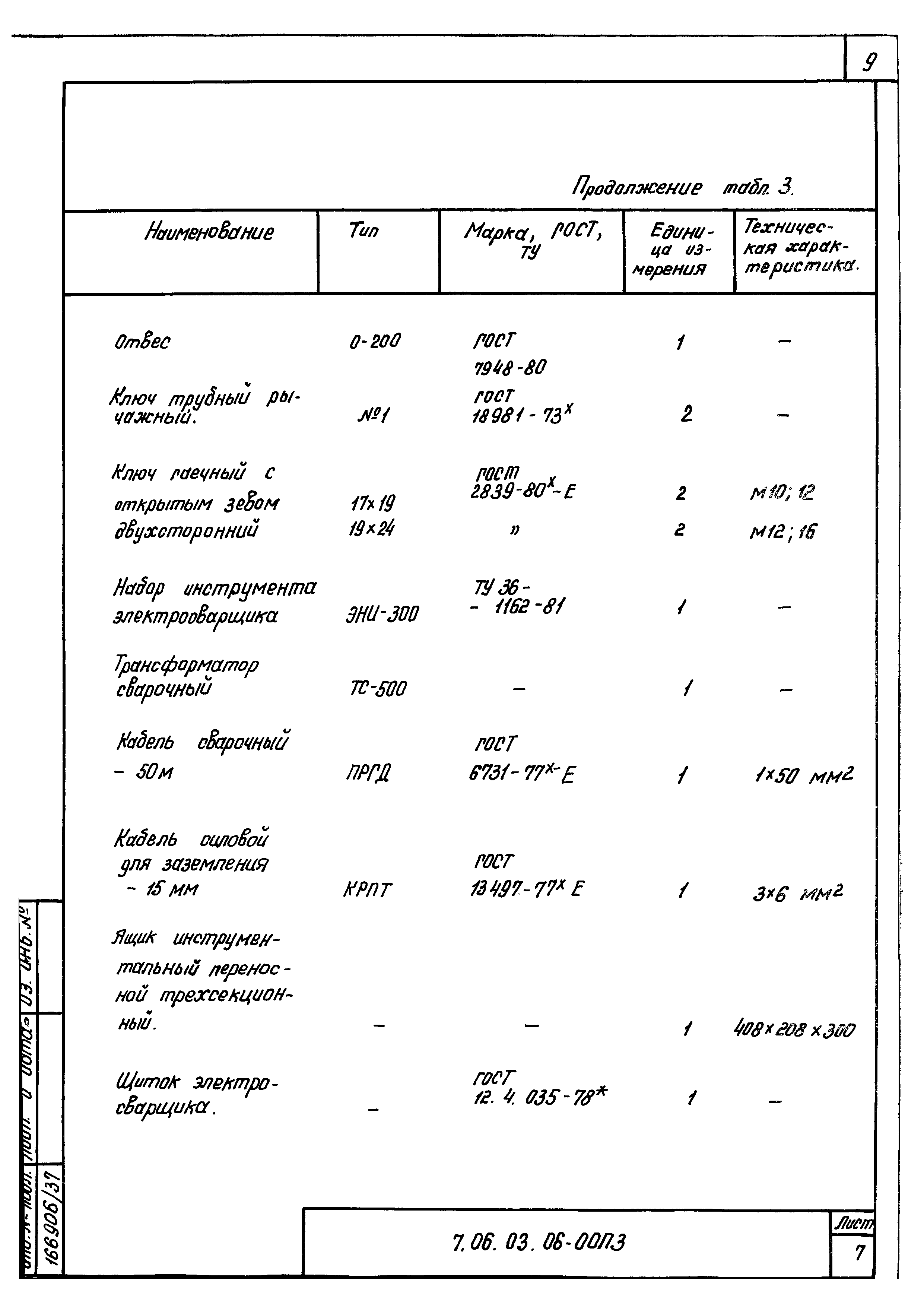 ТТК 7.06.03.06