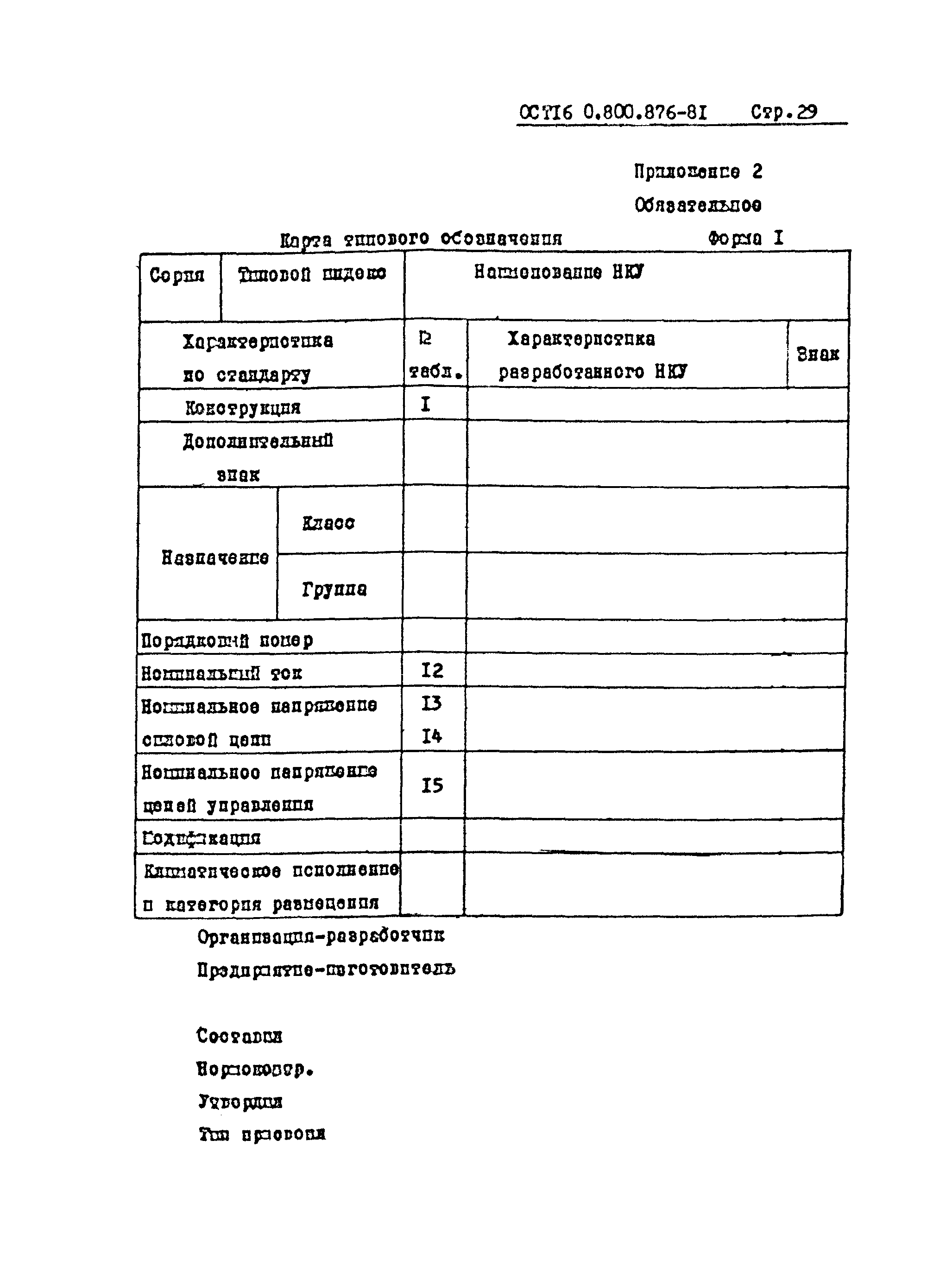 ОСТ 16-0.800.876-81