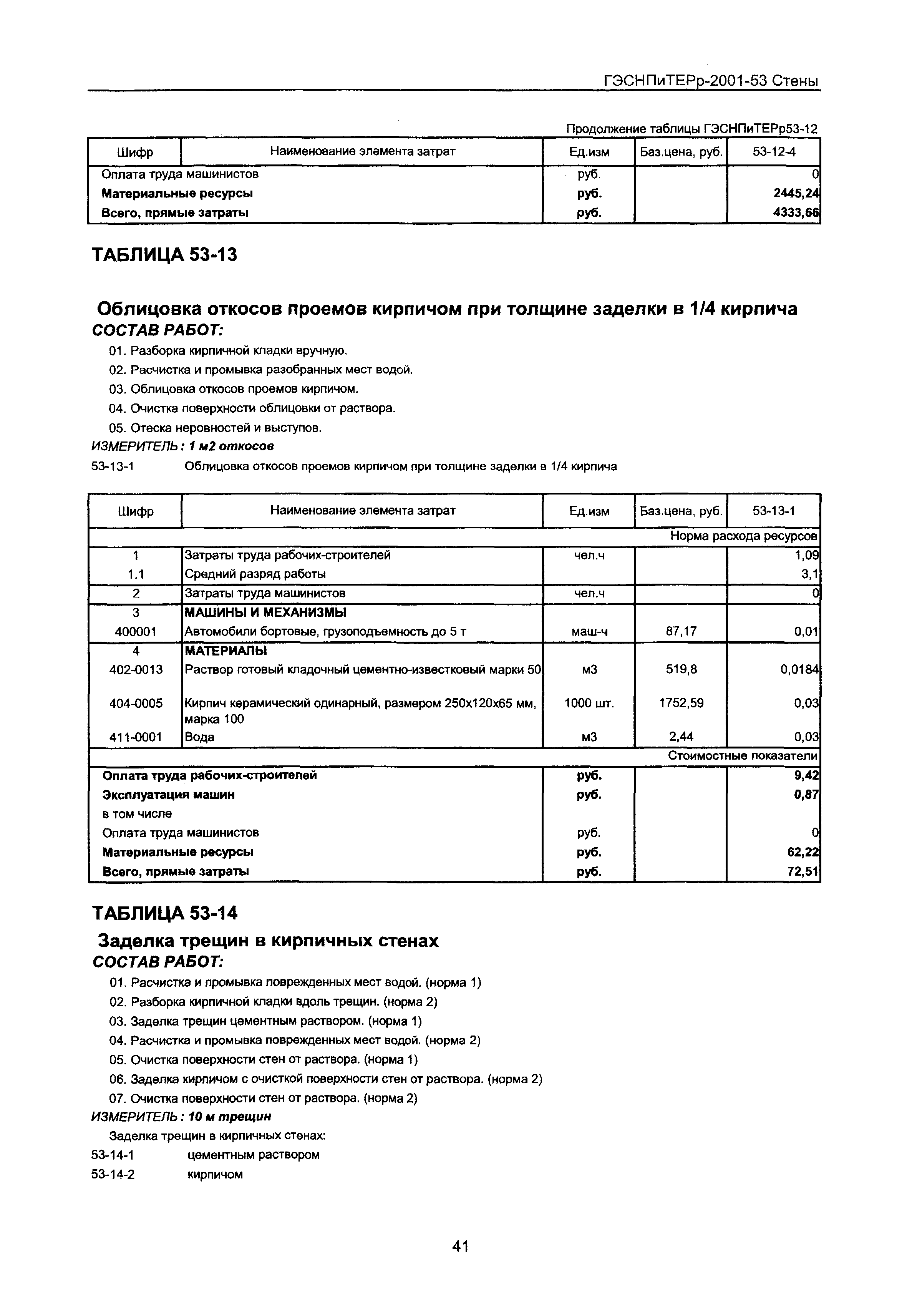 ГЭСНПиТЕРр 2001-53 Московской области