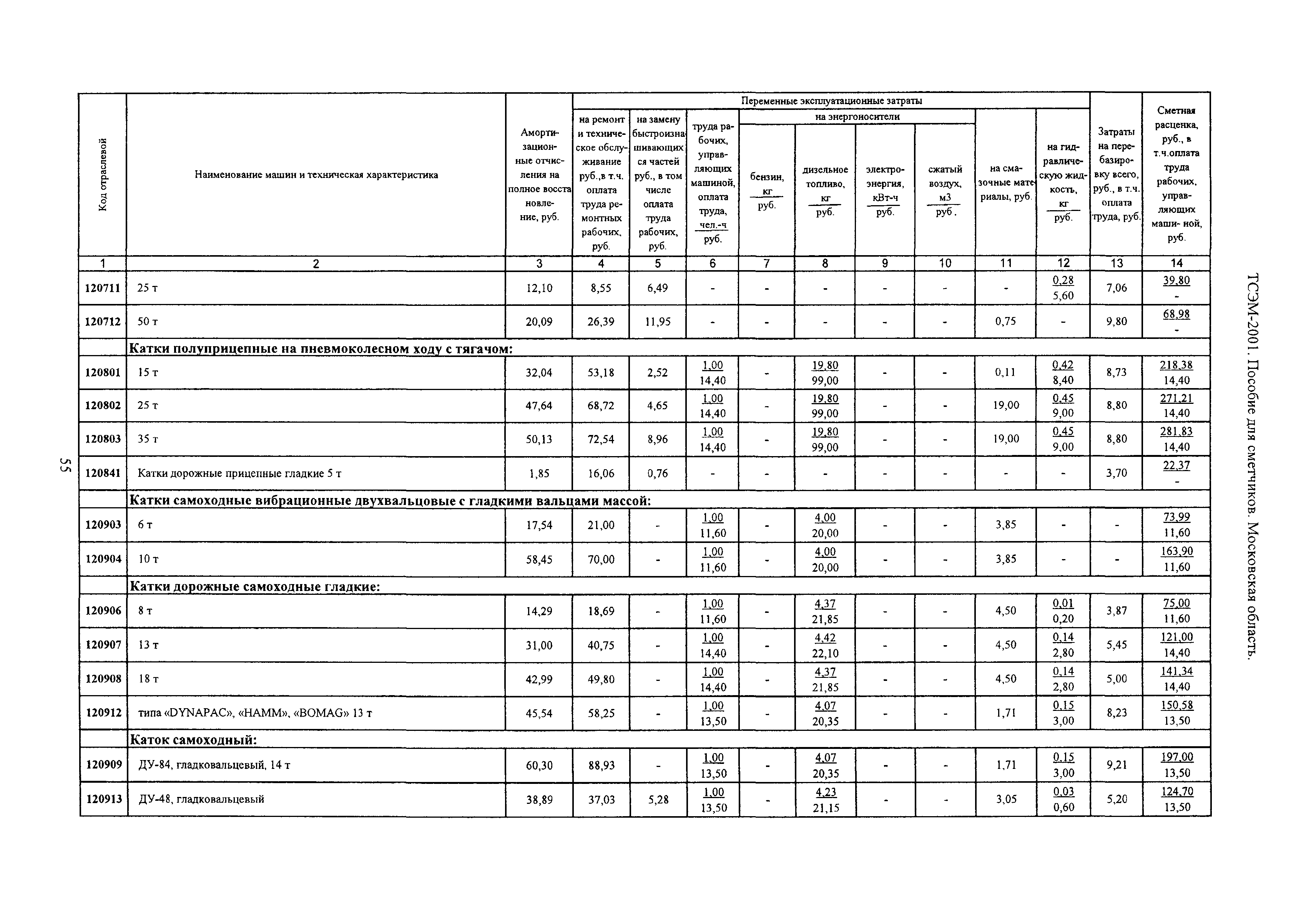 ТСЭМ 2001 Московской области