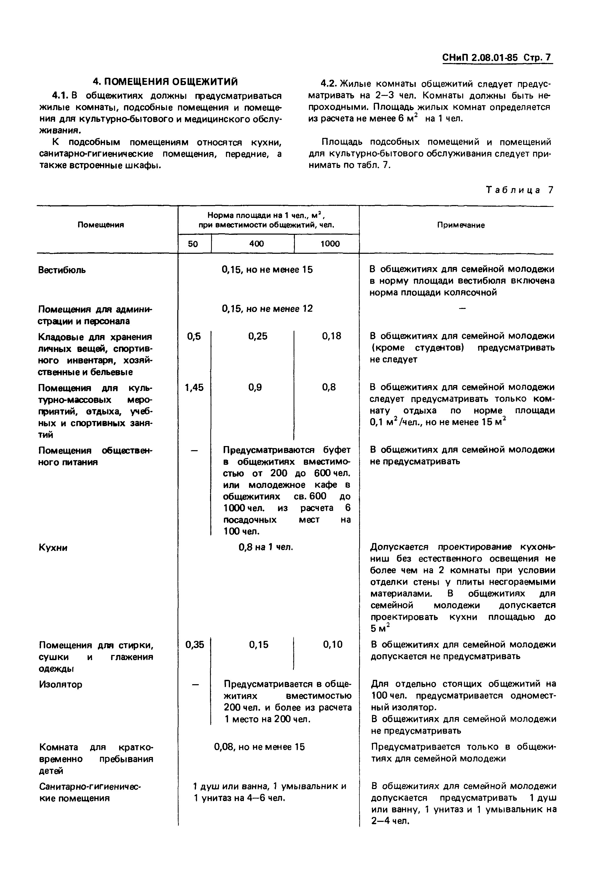 СНиП 2.08.01-85