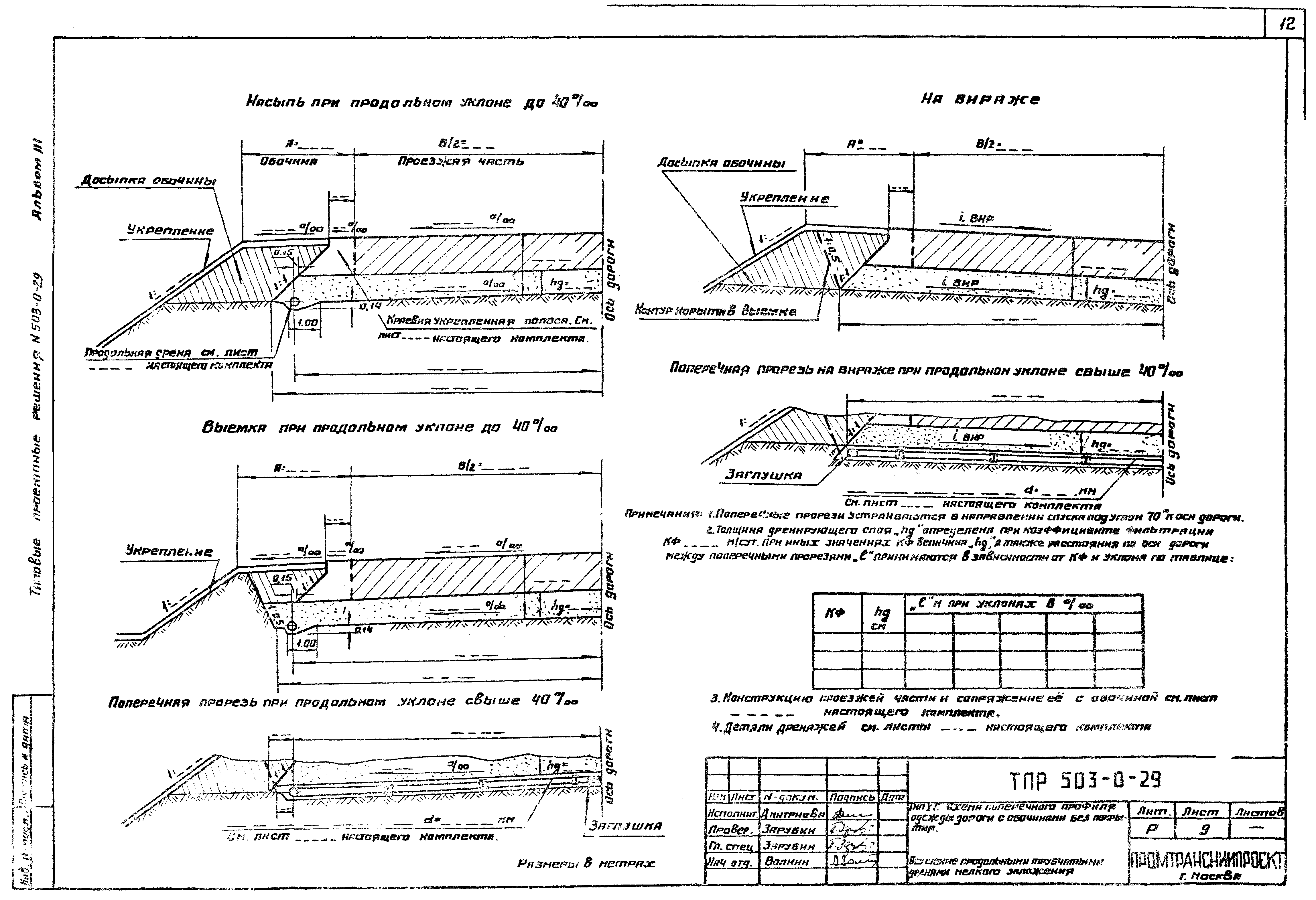 Типовые проектные решения 503-0-29