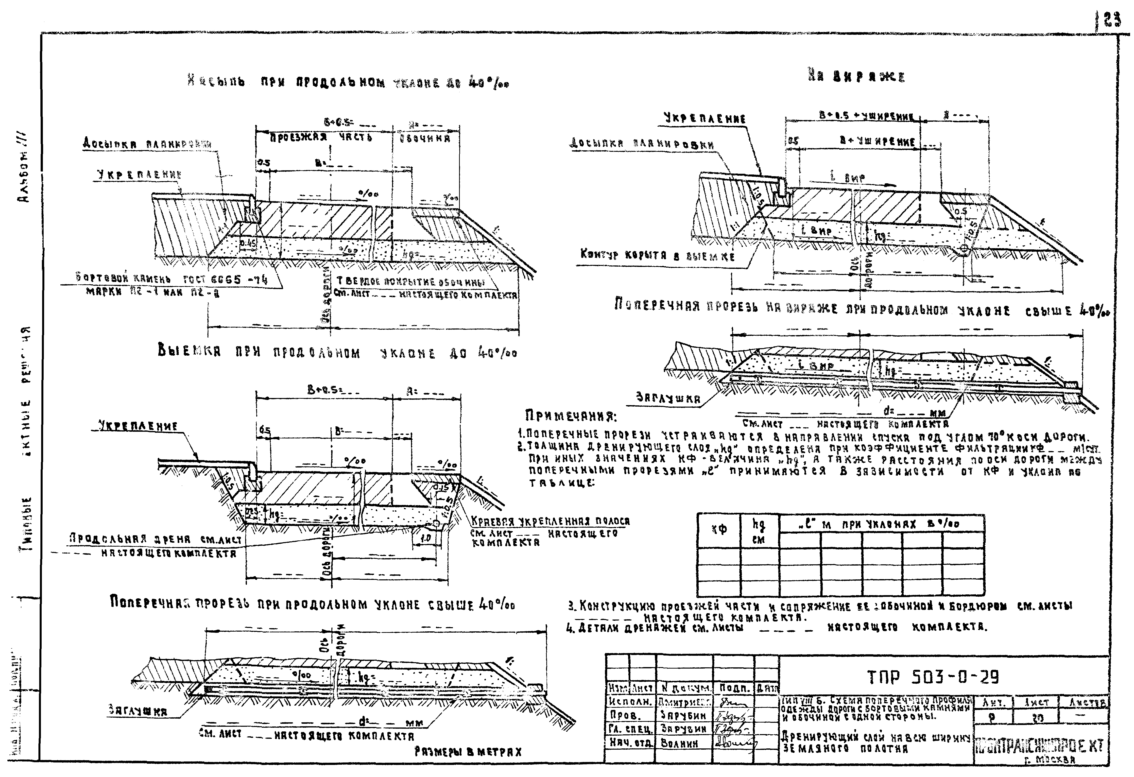 Типовые проектные решения 503-0-29