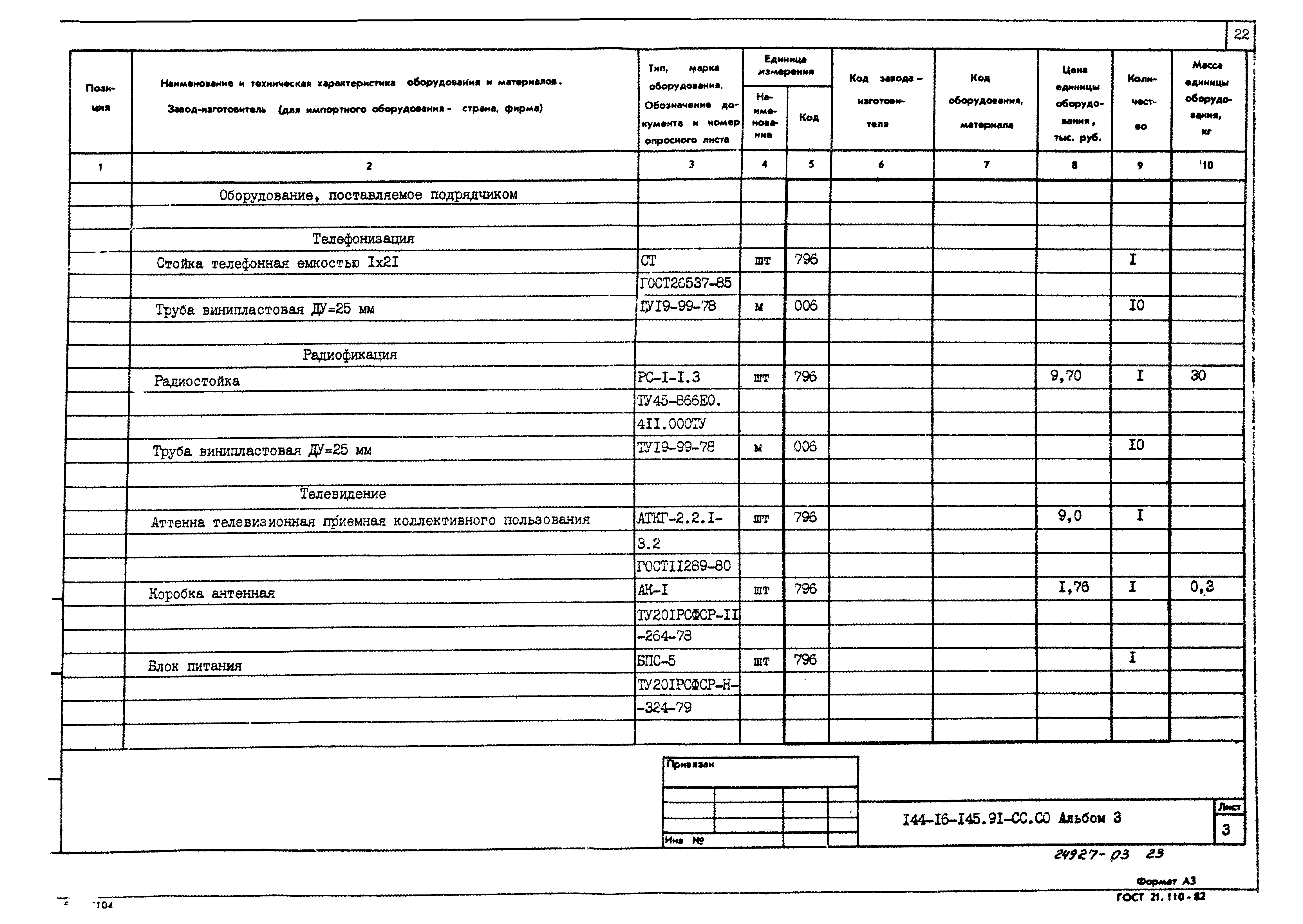 Типовой проект 144-16-145.91