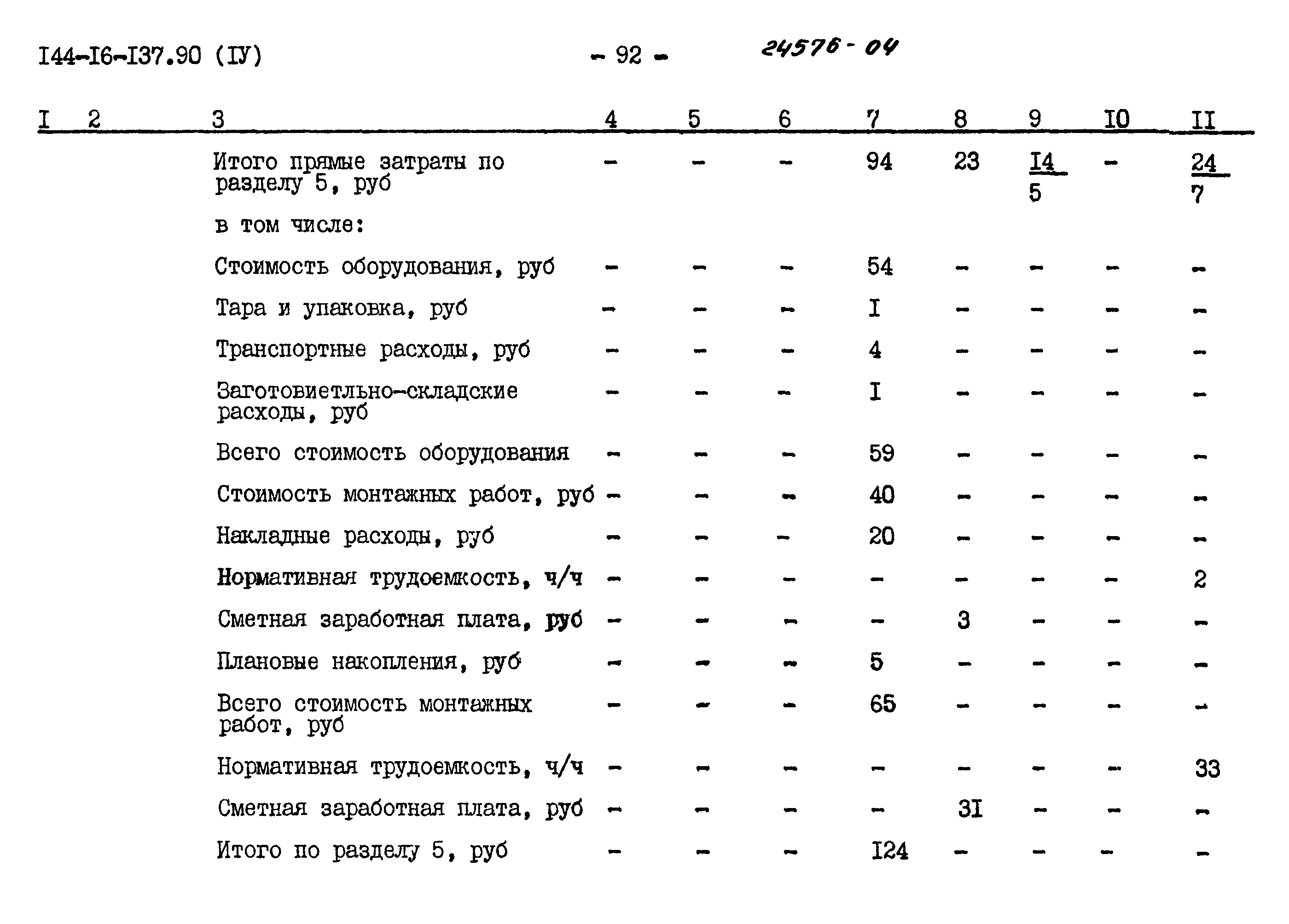 Типовой проект 144-16-137.90