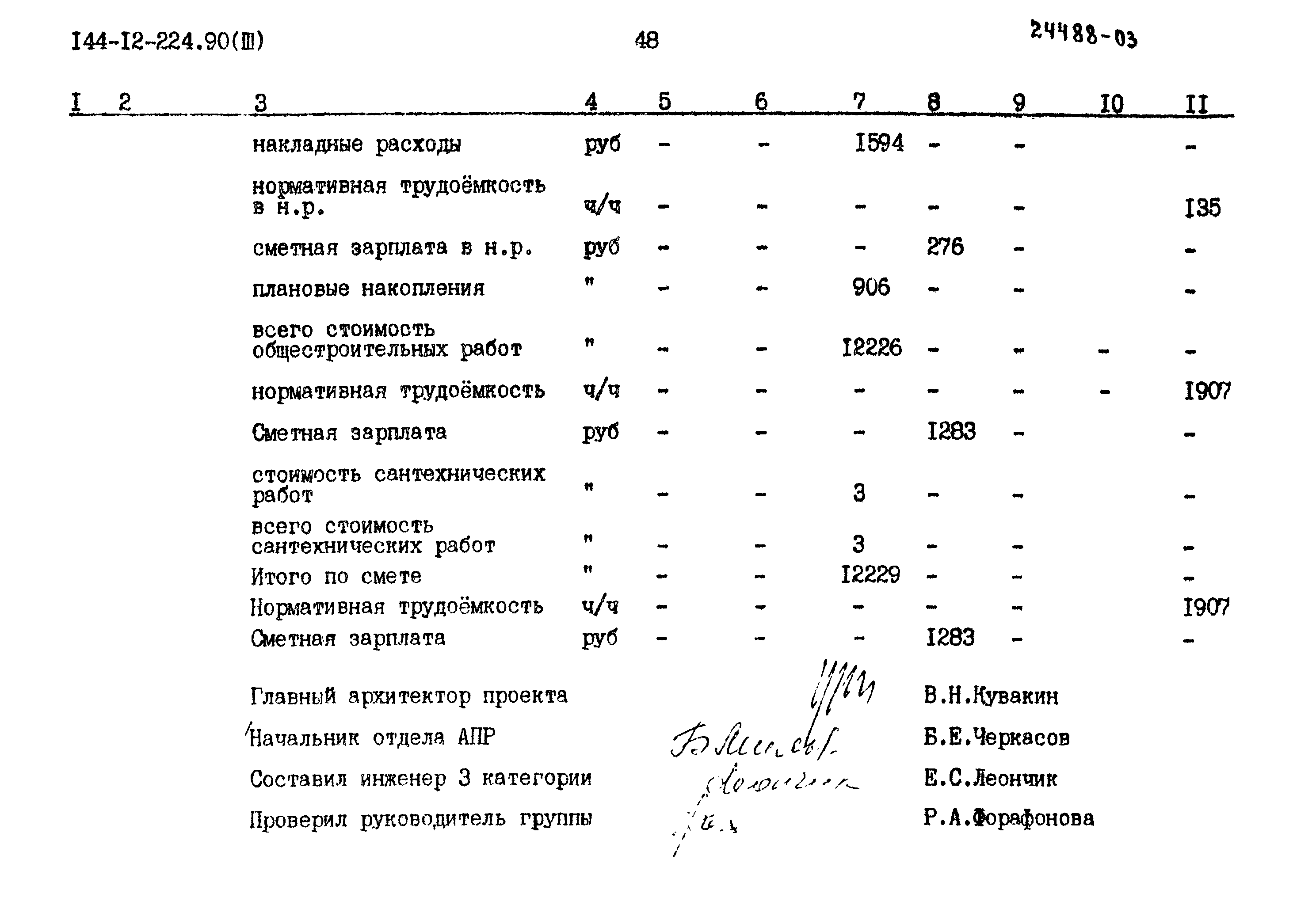 Типовой проект 144-12-224.90