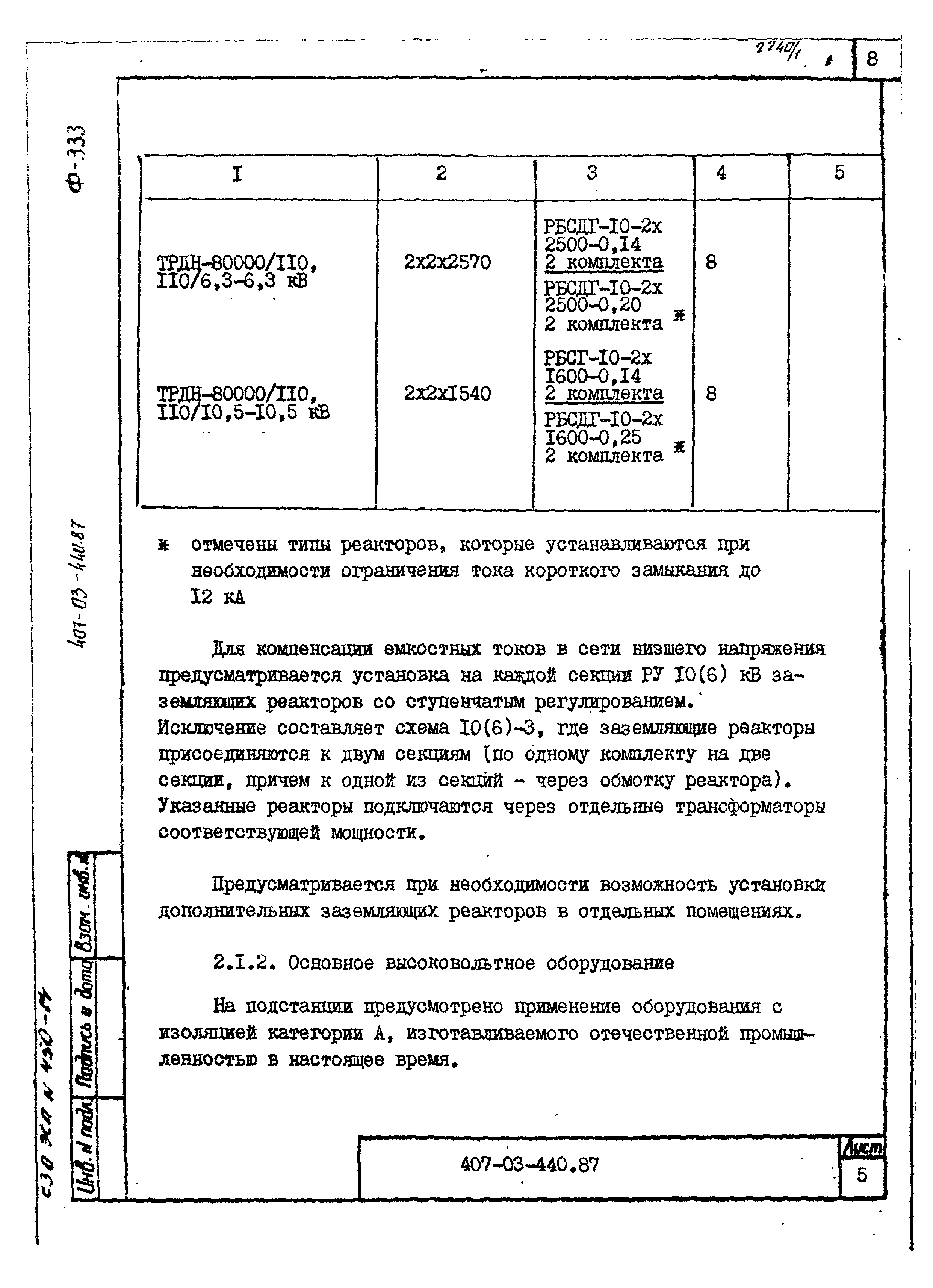 Типовые материалы для проектирования 407-03-440.87