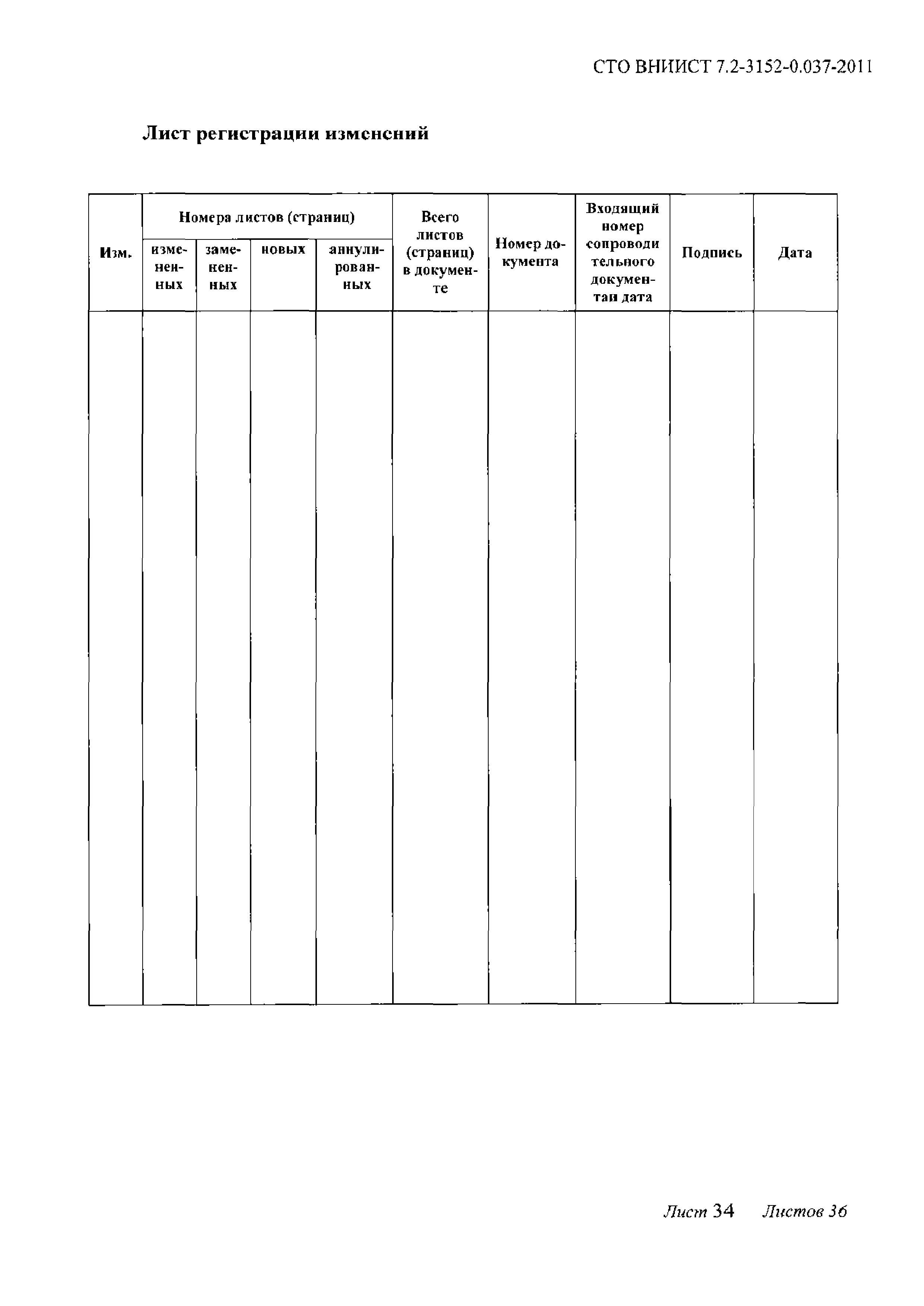 СТО ВНИИСТ 7.2-3152-0.0037-2011