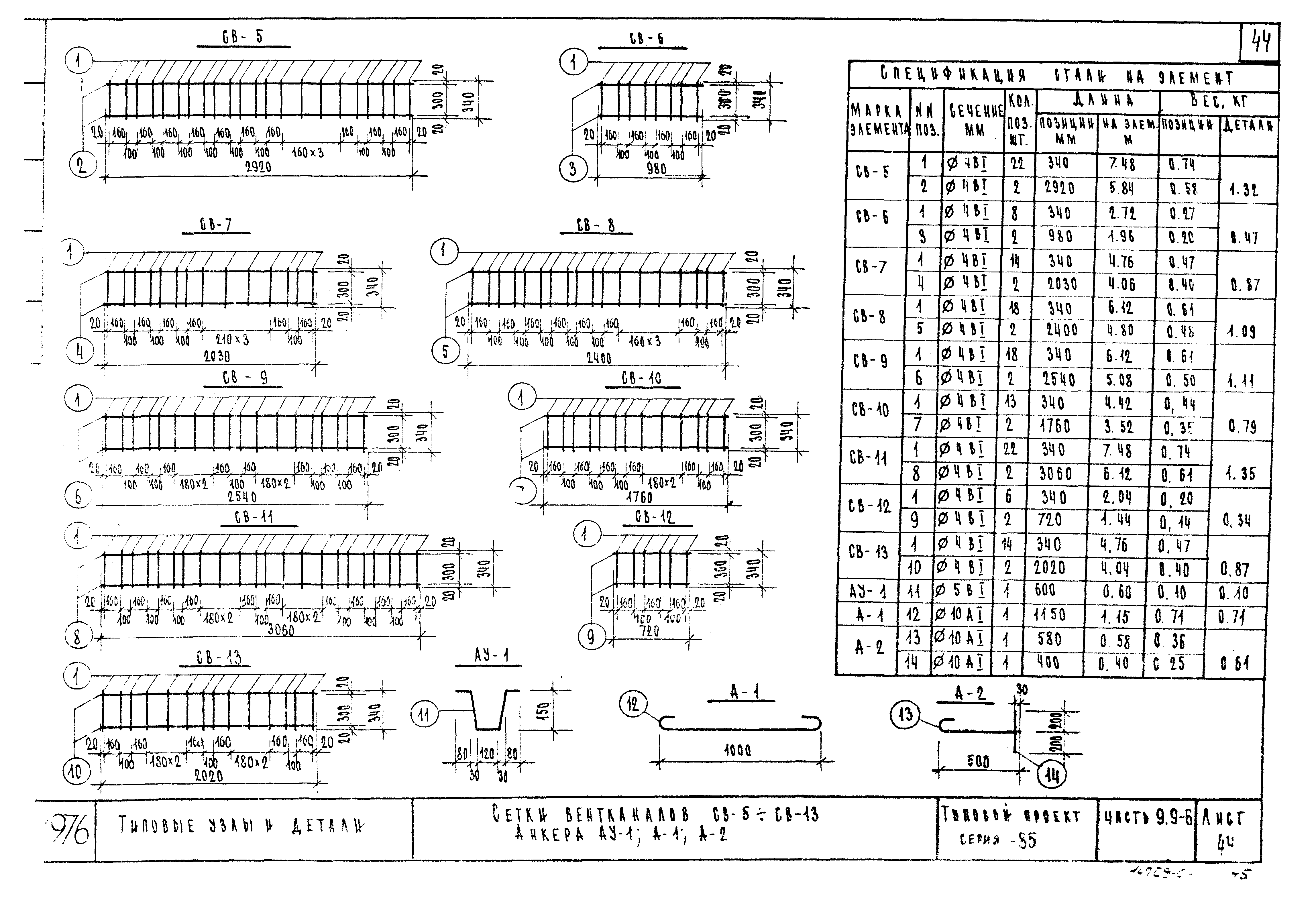 Типовой проект Серия 85