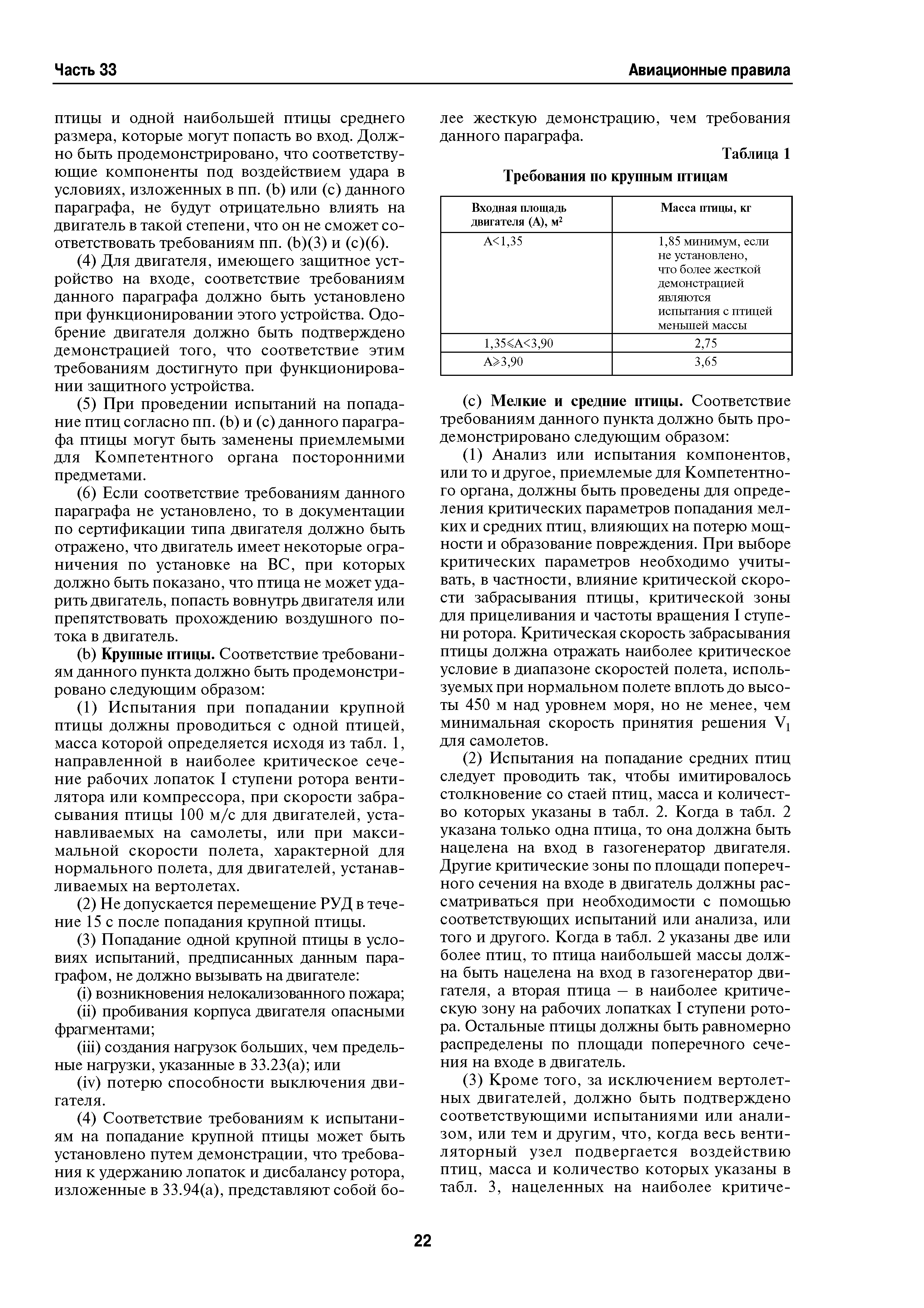 Авиационные правила Часть 33