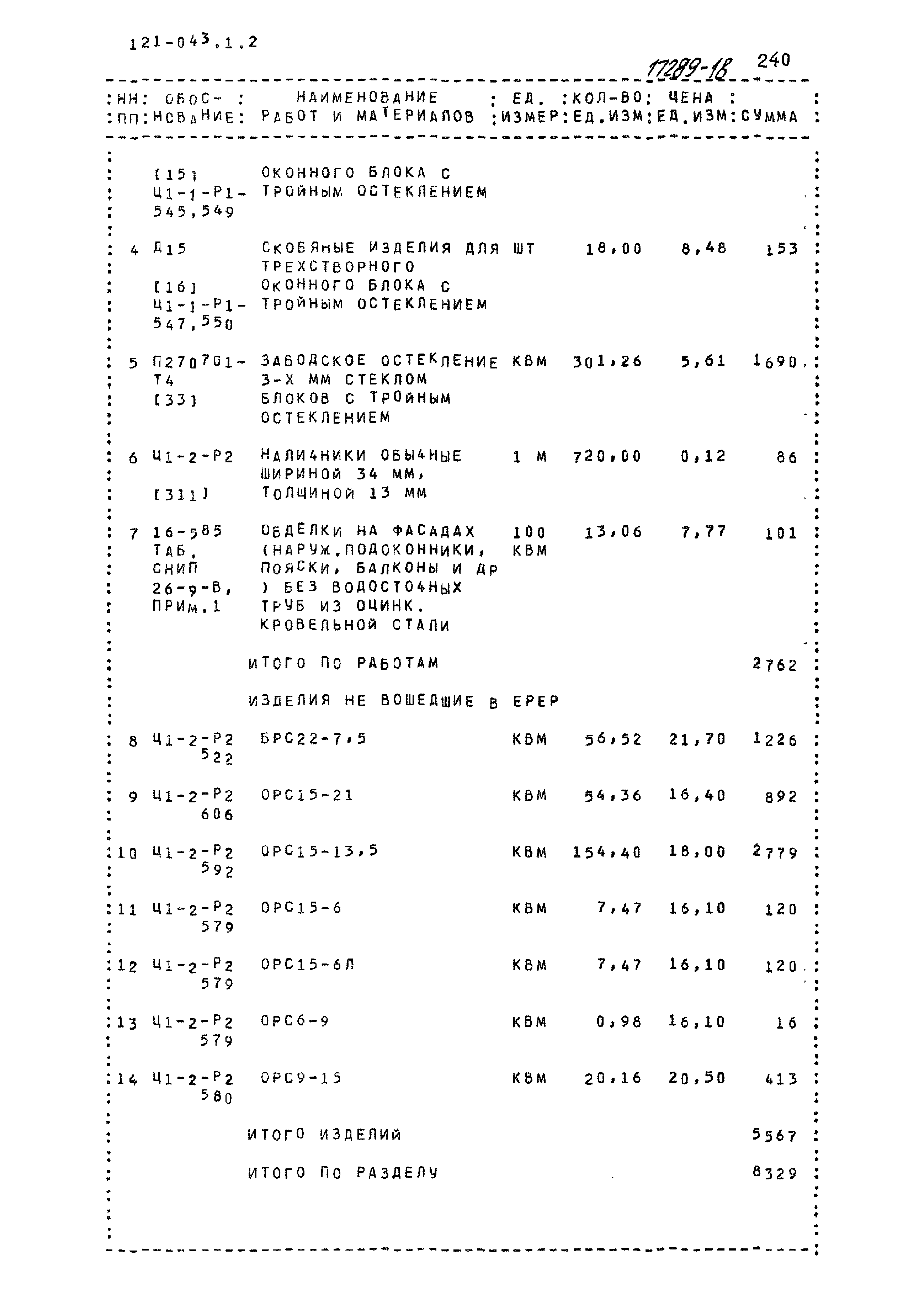 Типовой проект 121-043/1.2