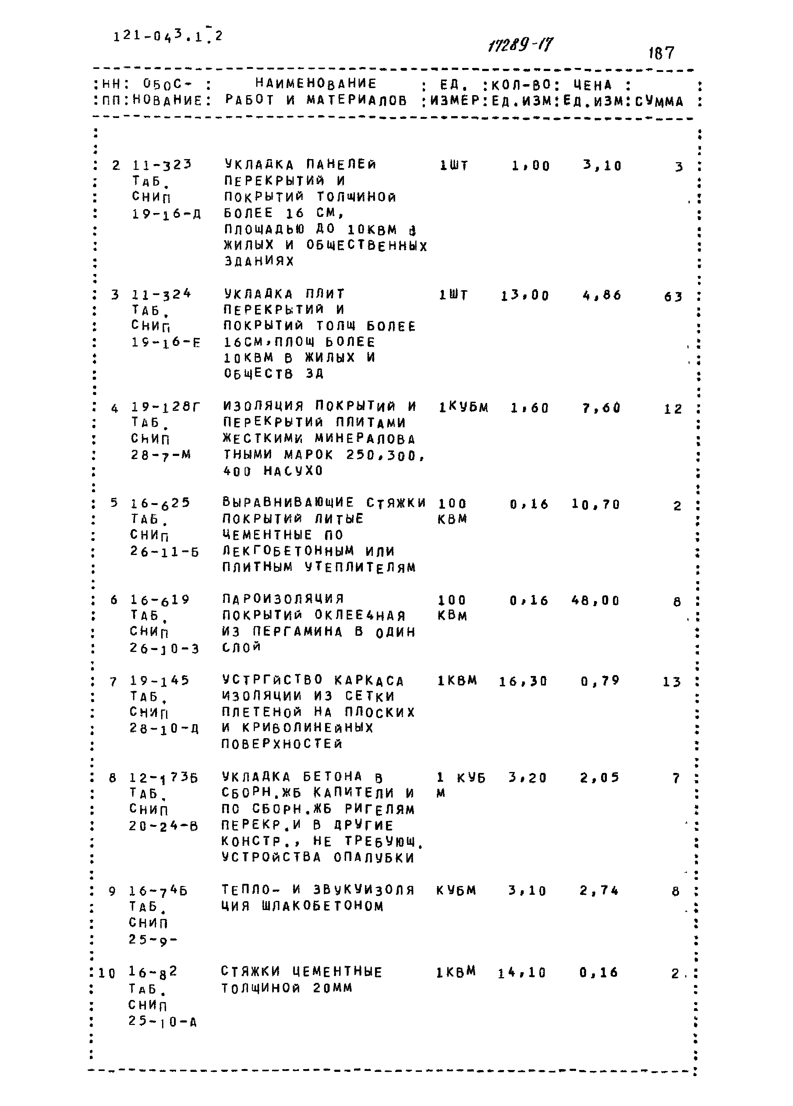 Типовой проект 121-043/1.2