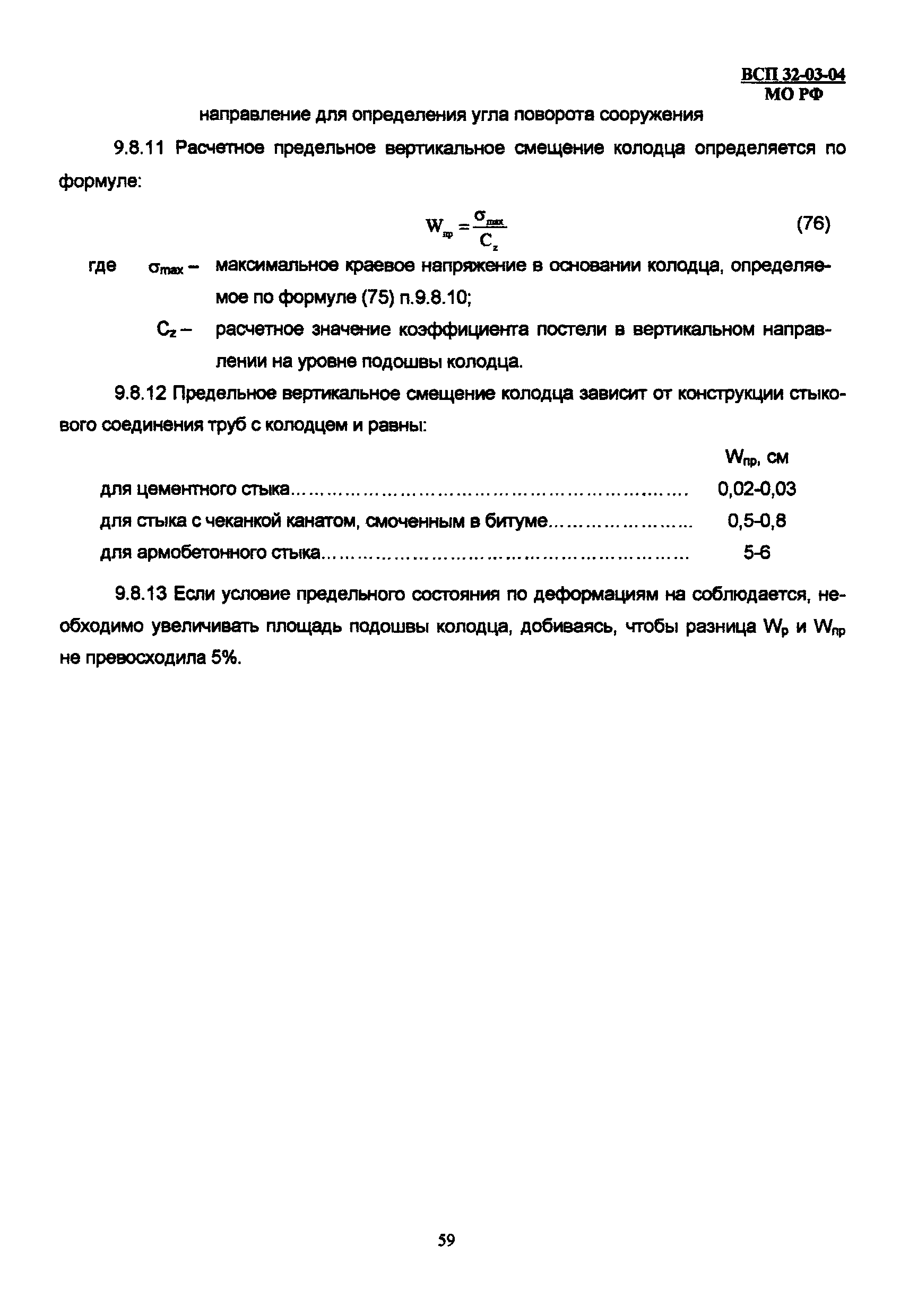 ВСП 32-03-04 МО РФ