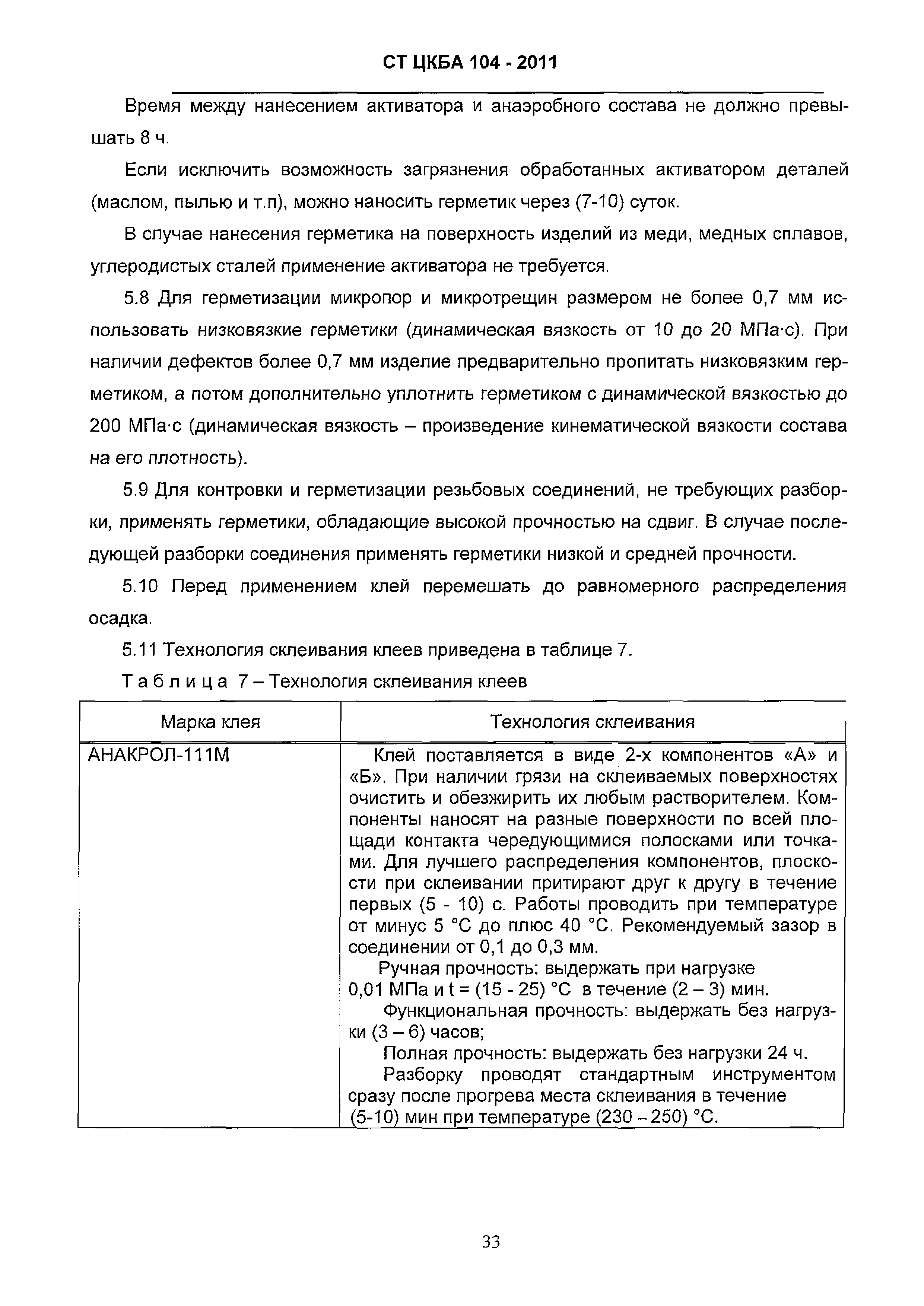 СТ ЦКБА 104-2011