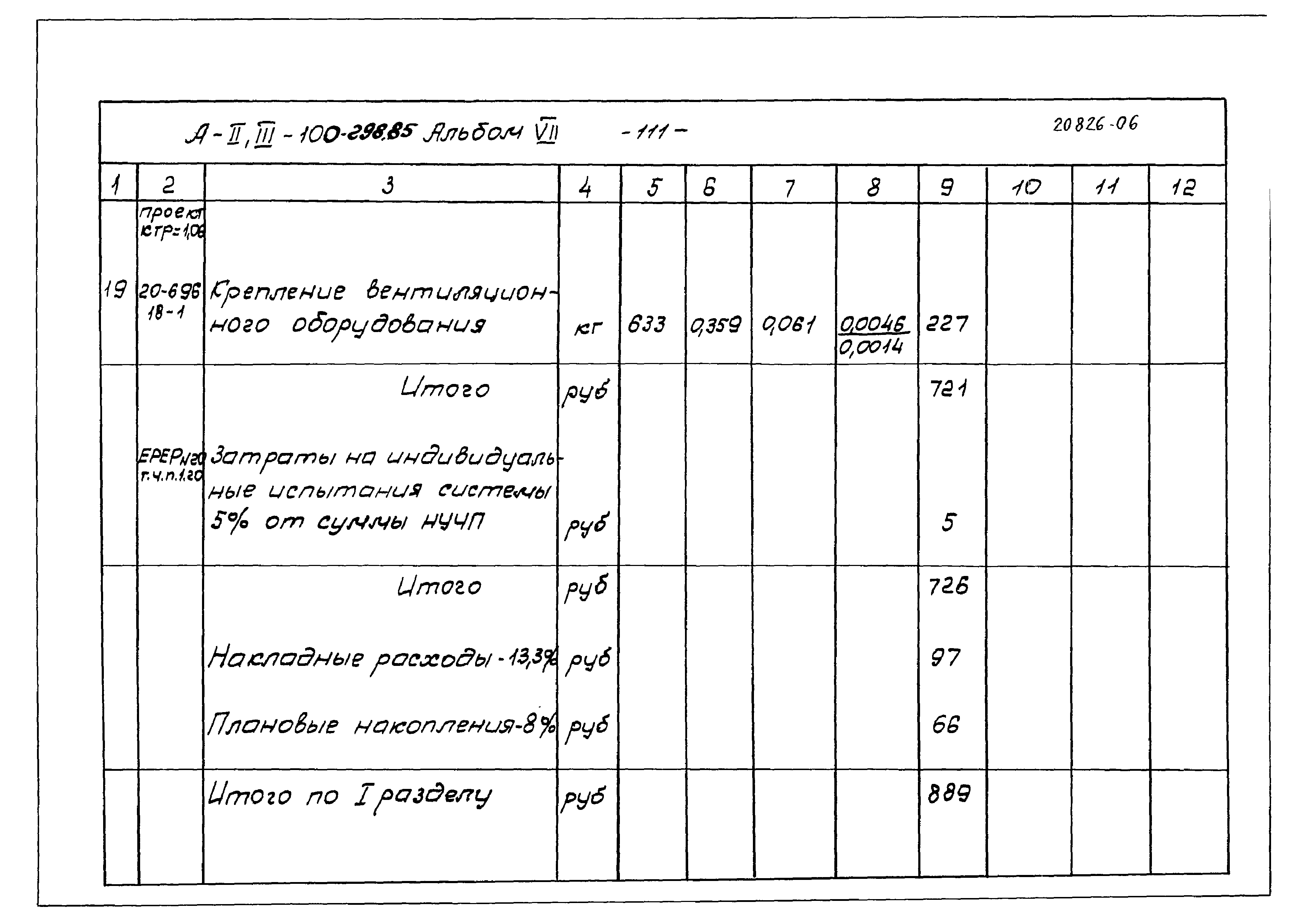 Типовой проект А-II,III-100-298.85