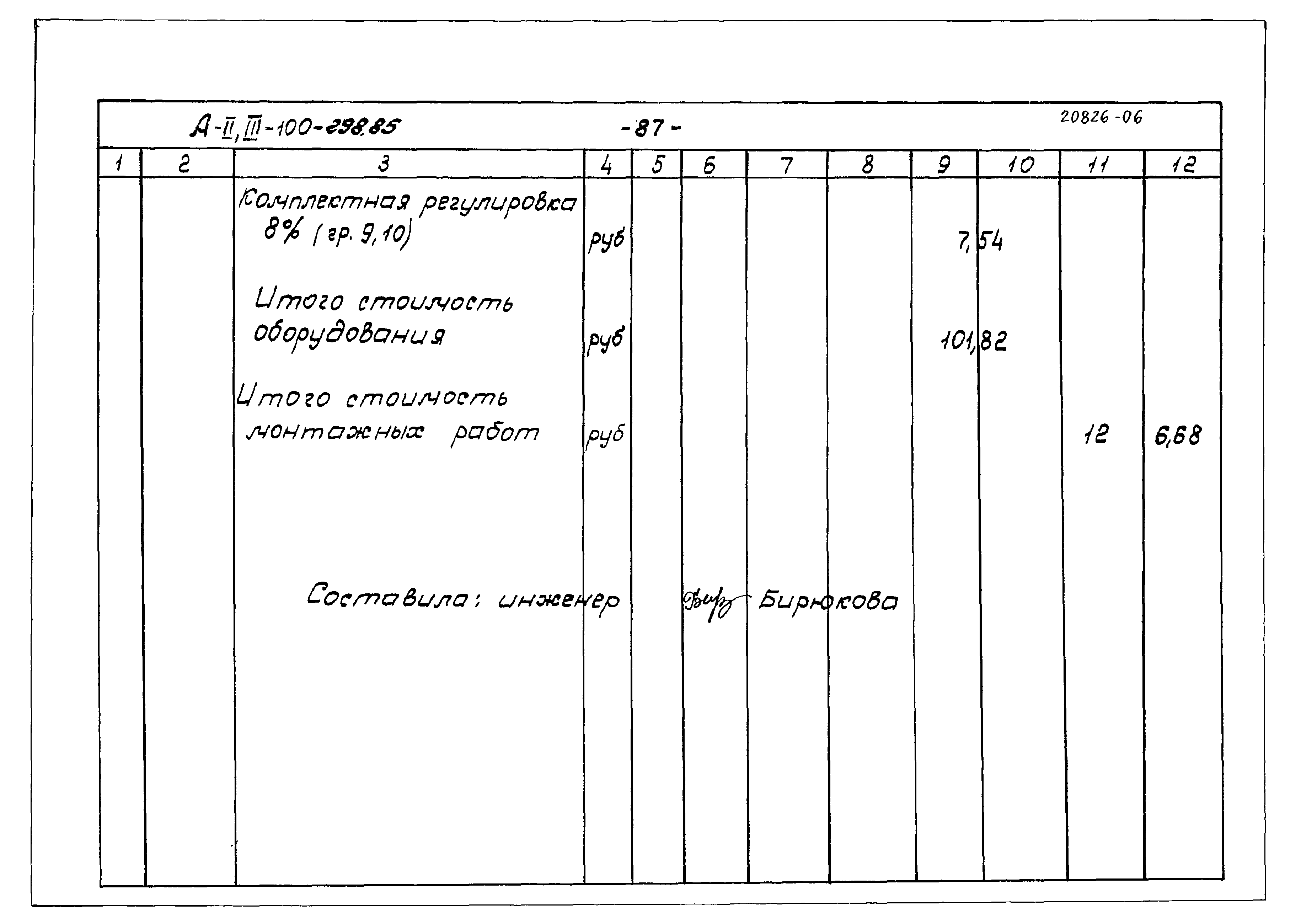 Типовой проект А-II,III-100-298.85