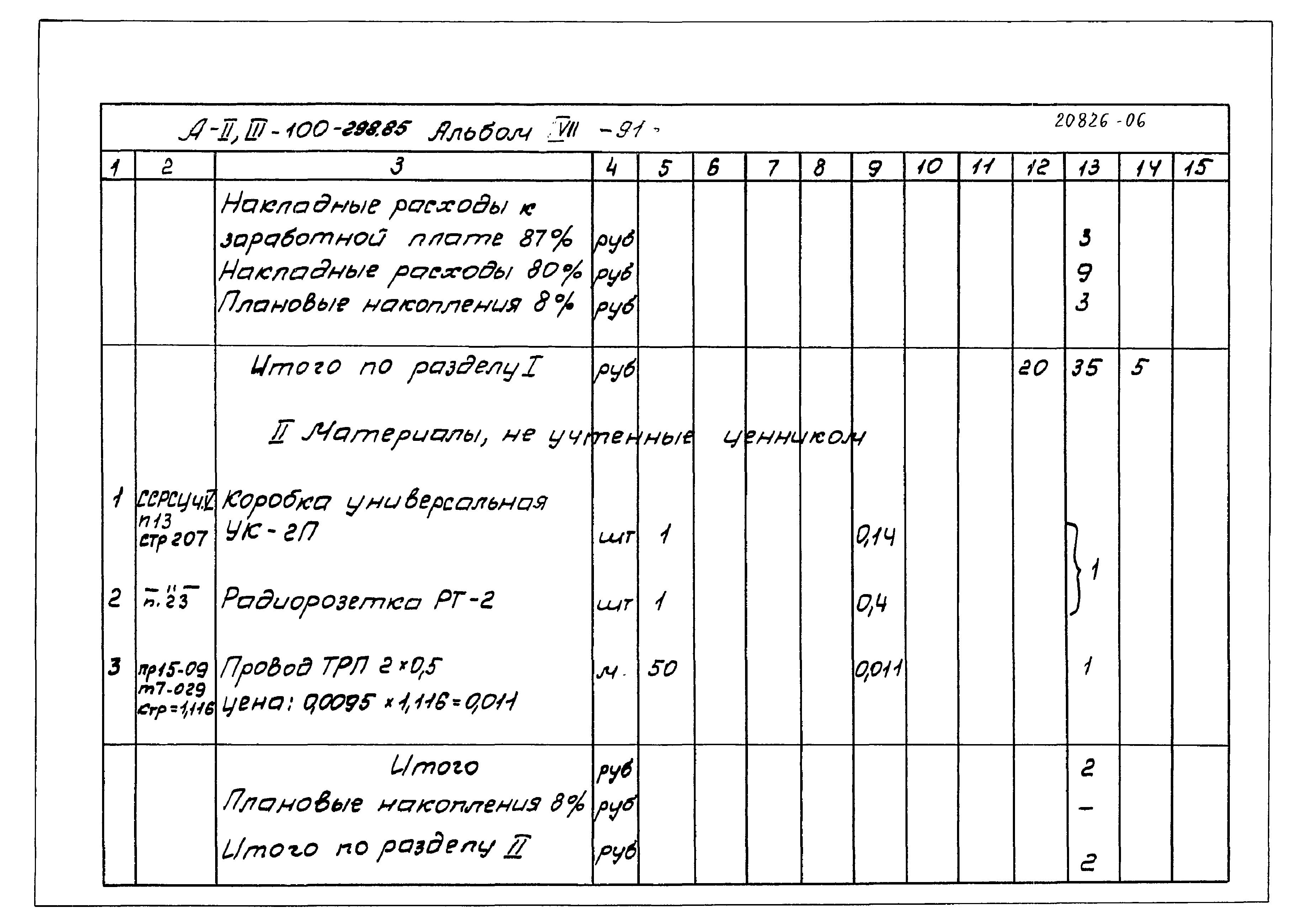 Типовой проект А-II,III-100-298.85