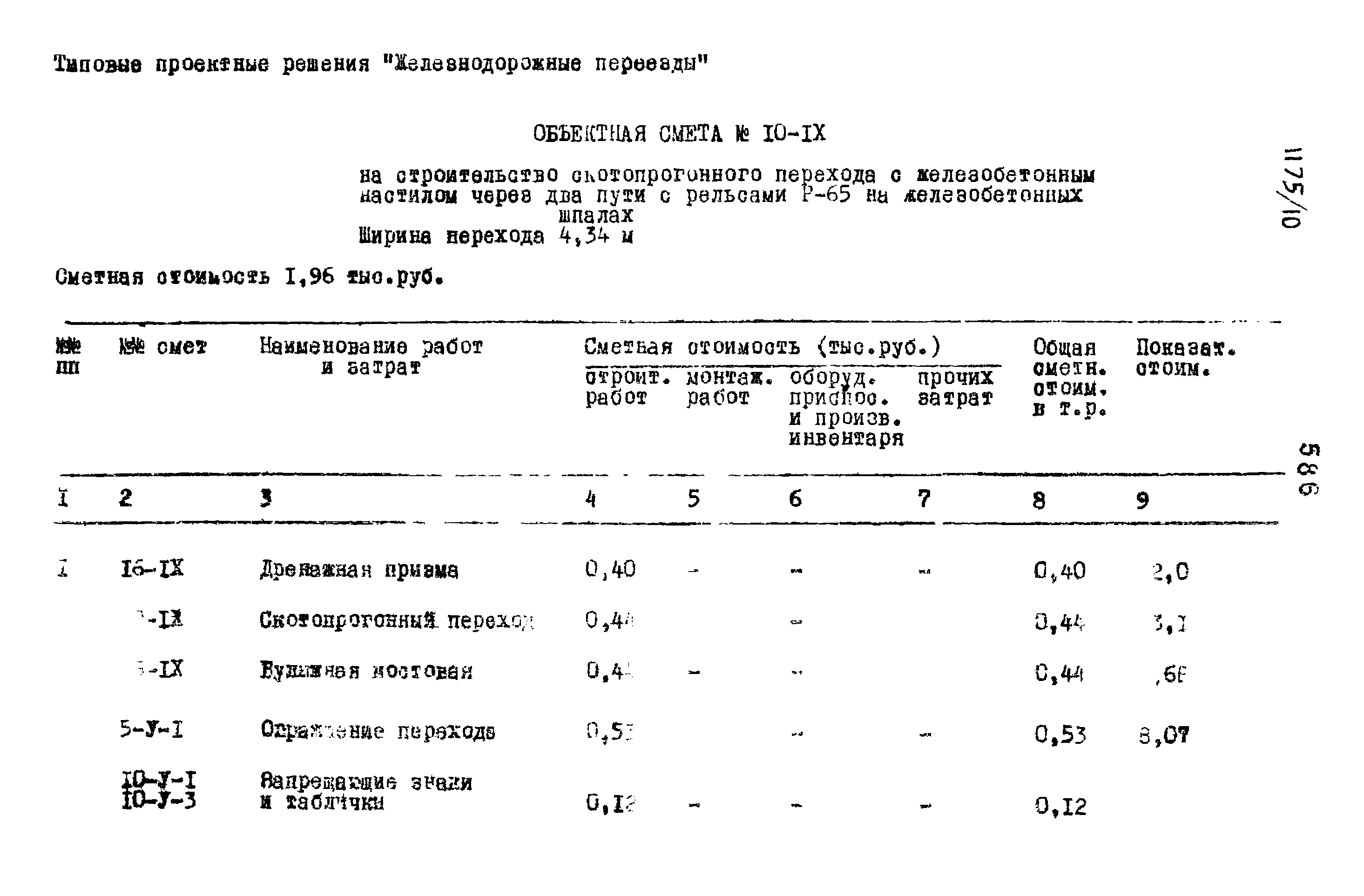 Типовые проектные решения 501-0-118