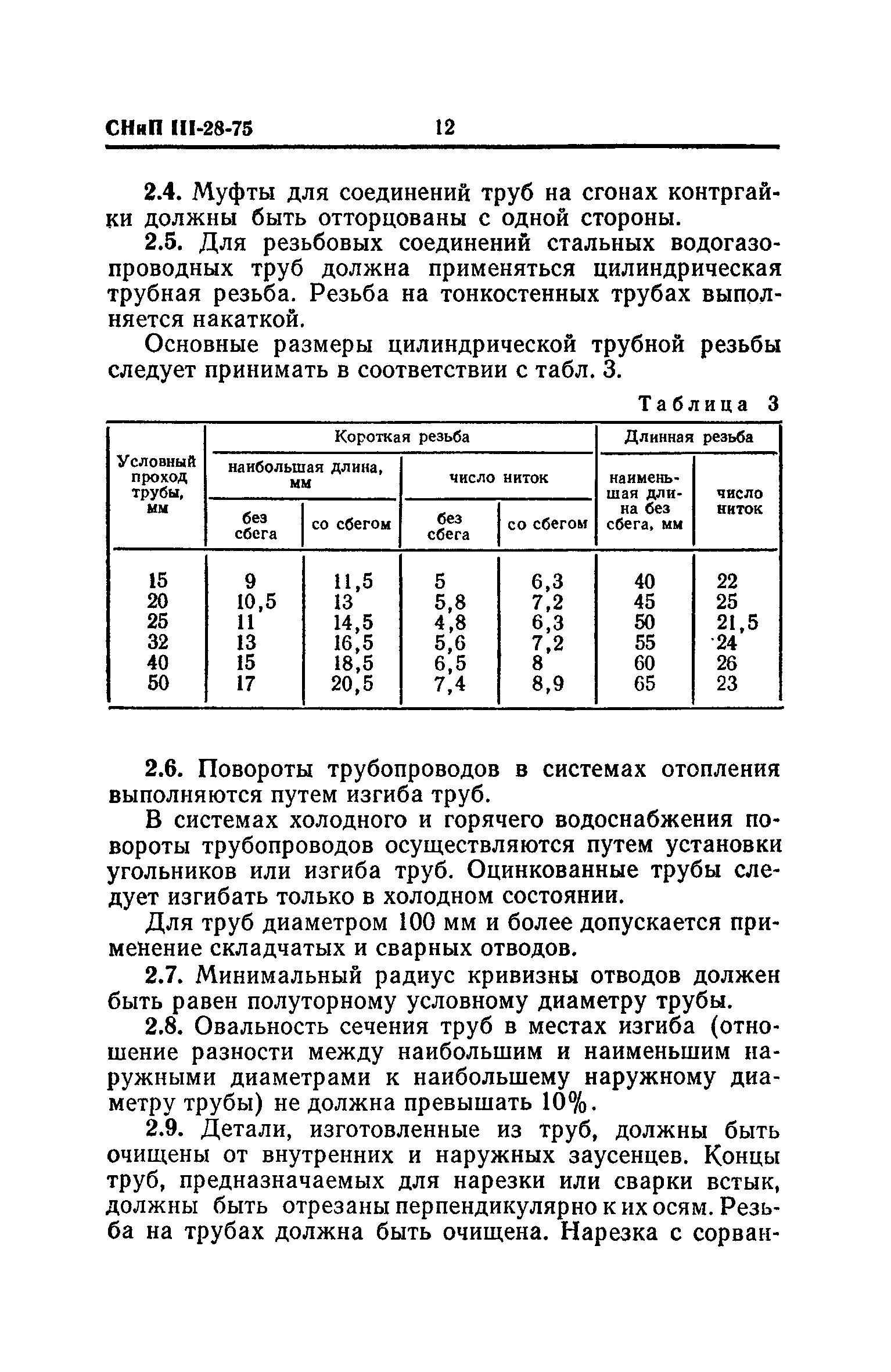 СНиП III-28-75