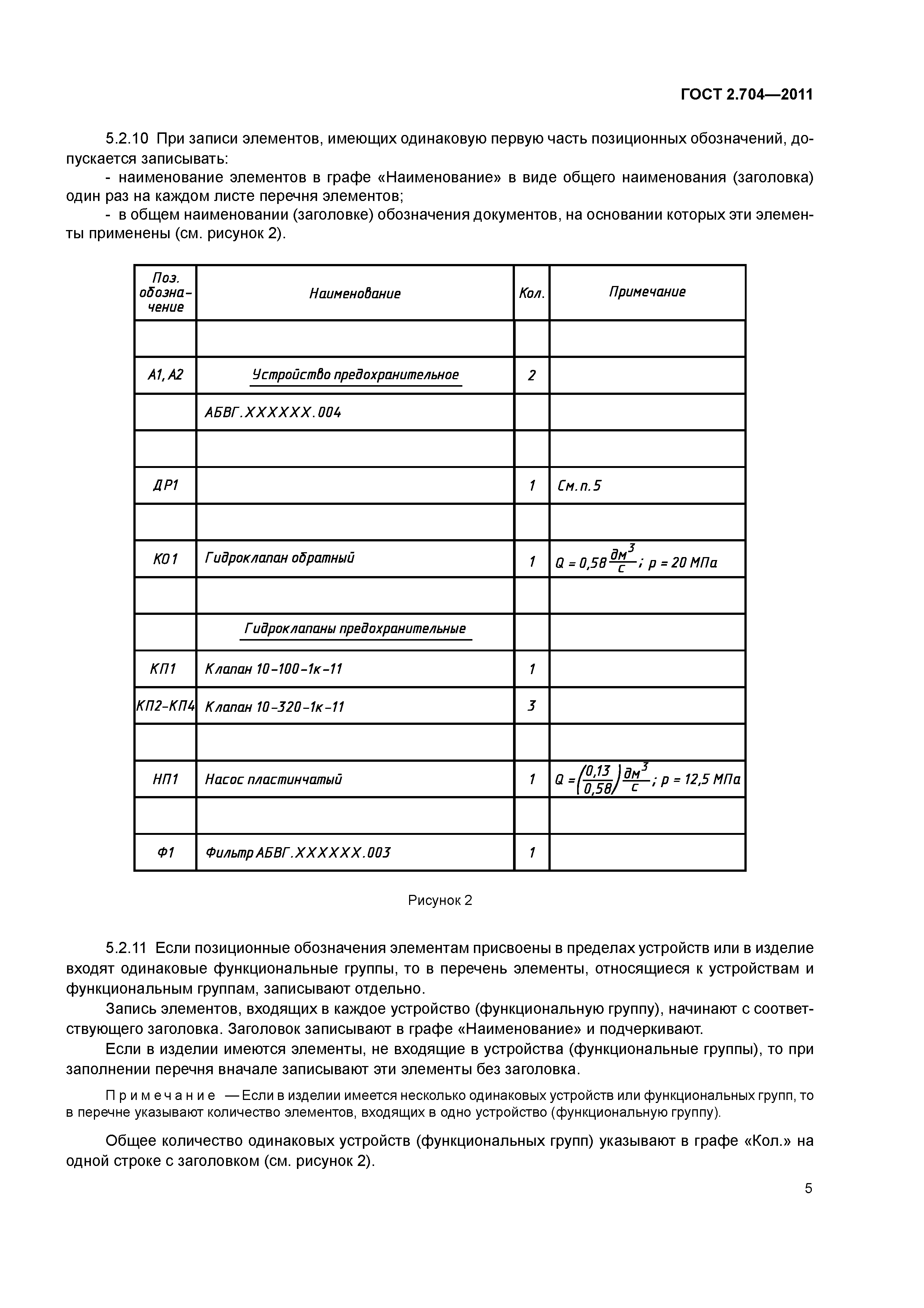 ГОСТ 2.704-2011