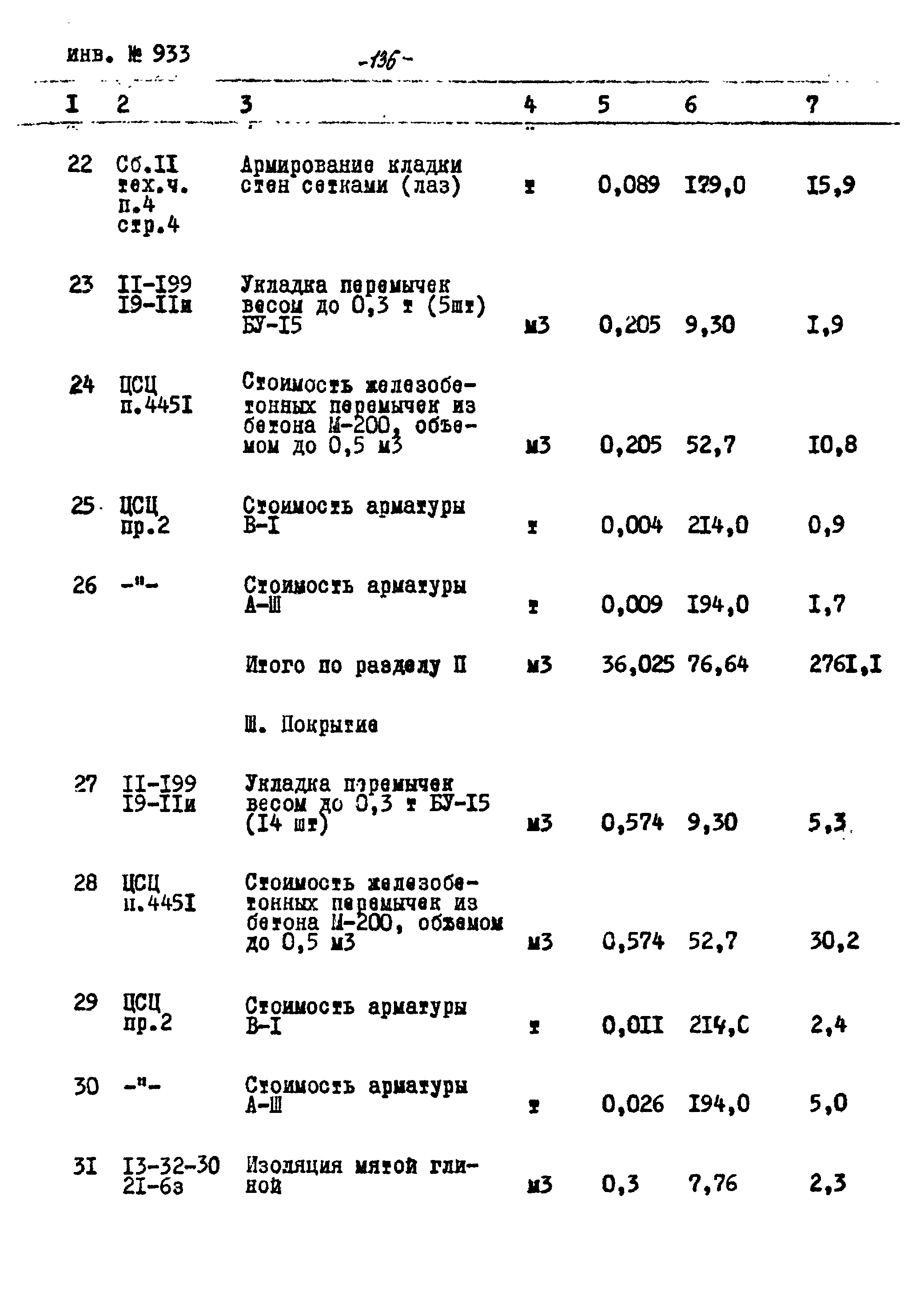 Типовой проект Ау-II,III,IV-50-74/23