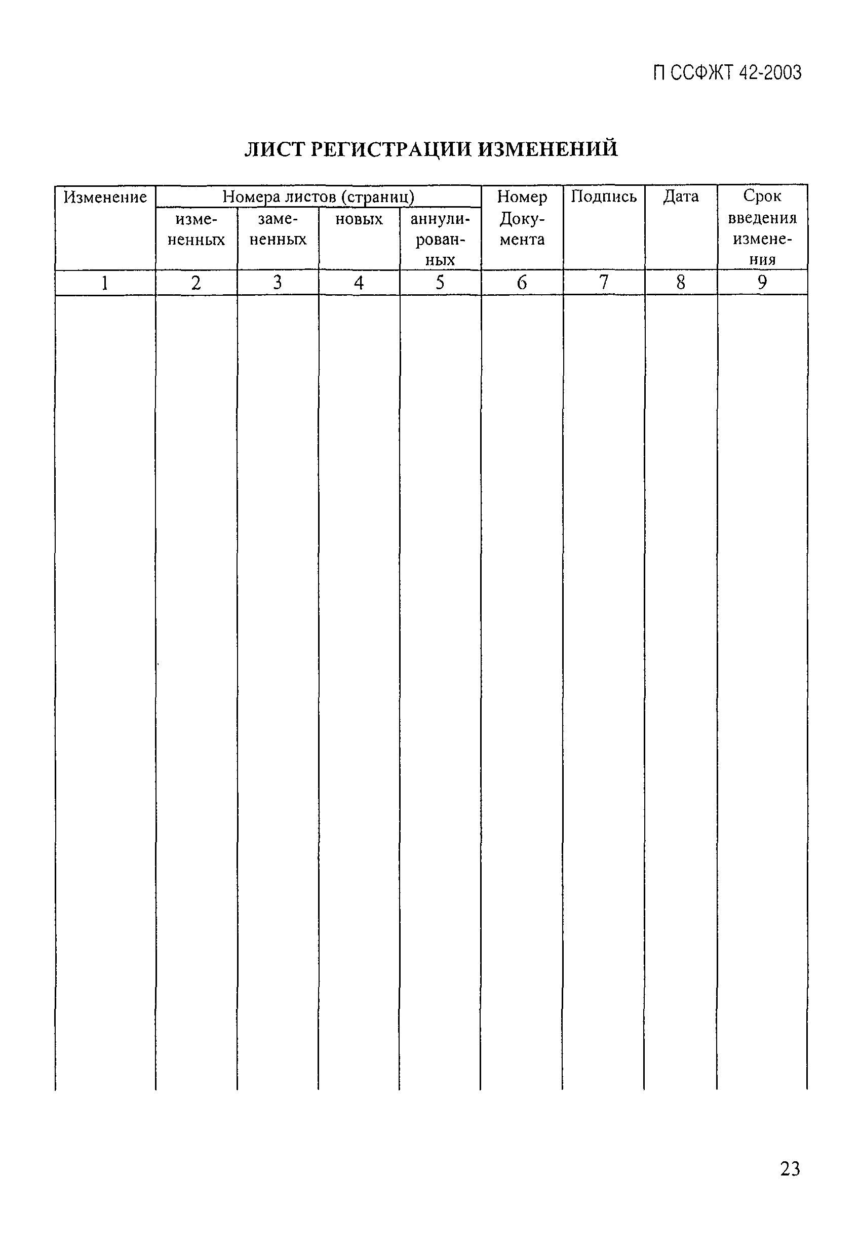 П ССФЖТ 42-2003