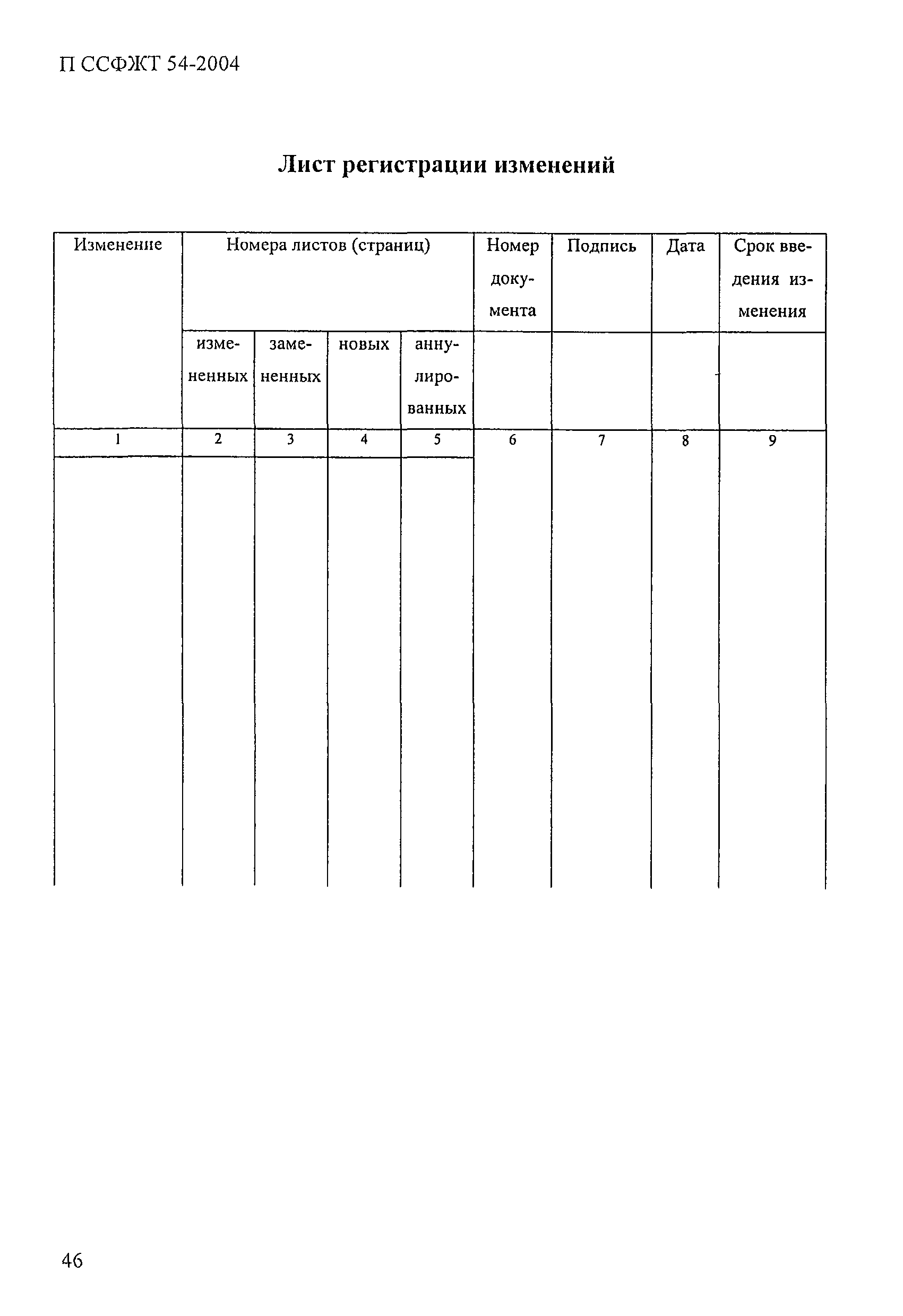 П ССФЖТ 54-2004