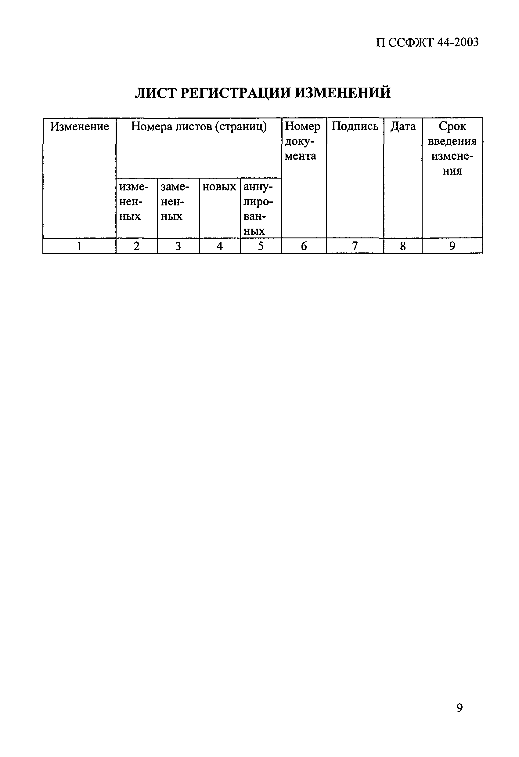 П ССФЖТ 44-2003