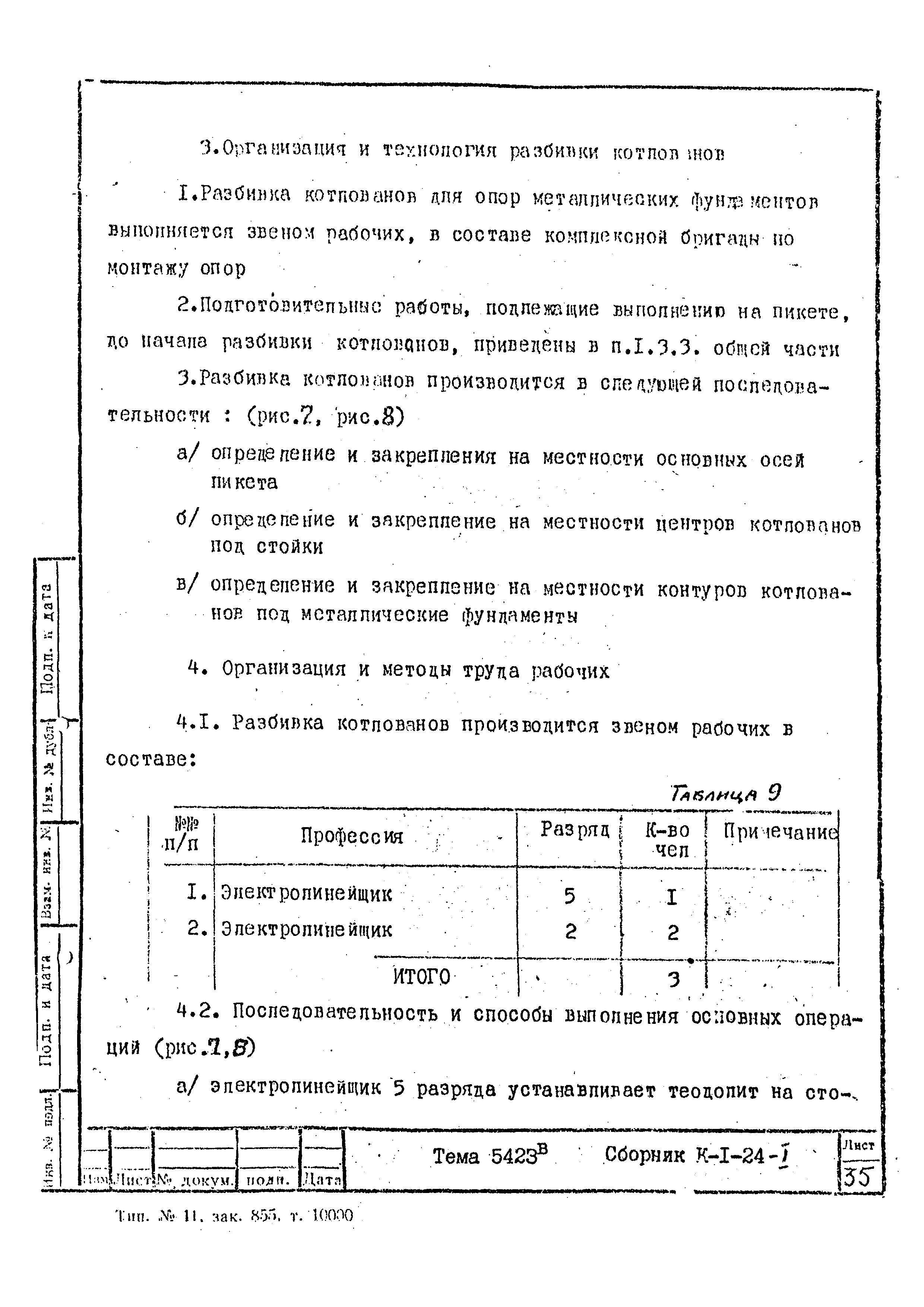 Технологическая карта К-1-24-1