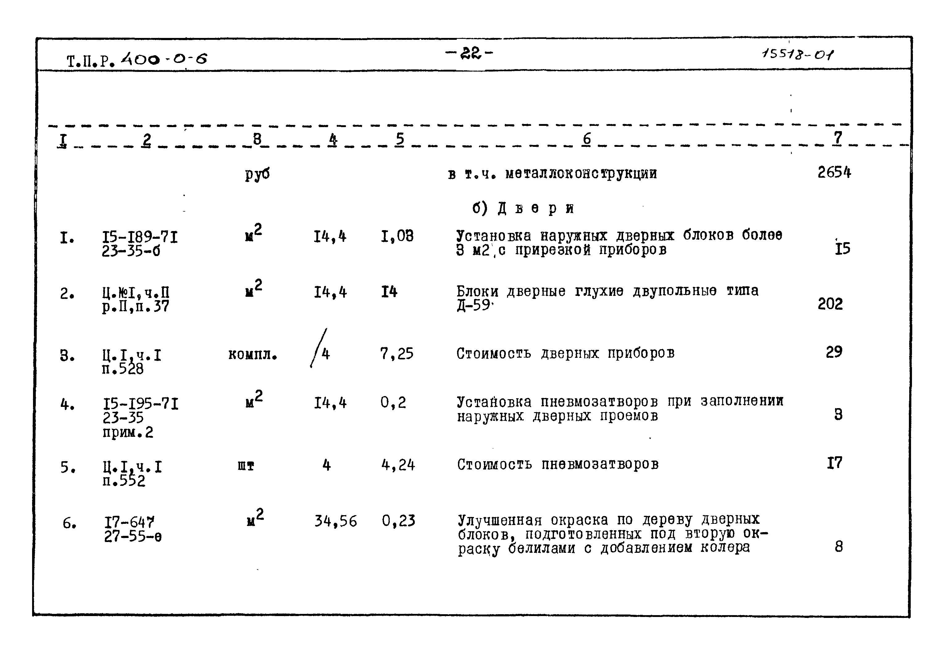 Типовые проектные решения 400-0-6